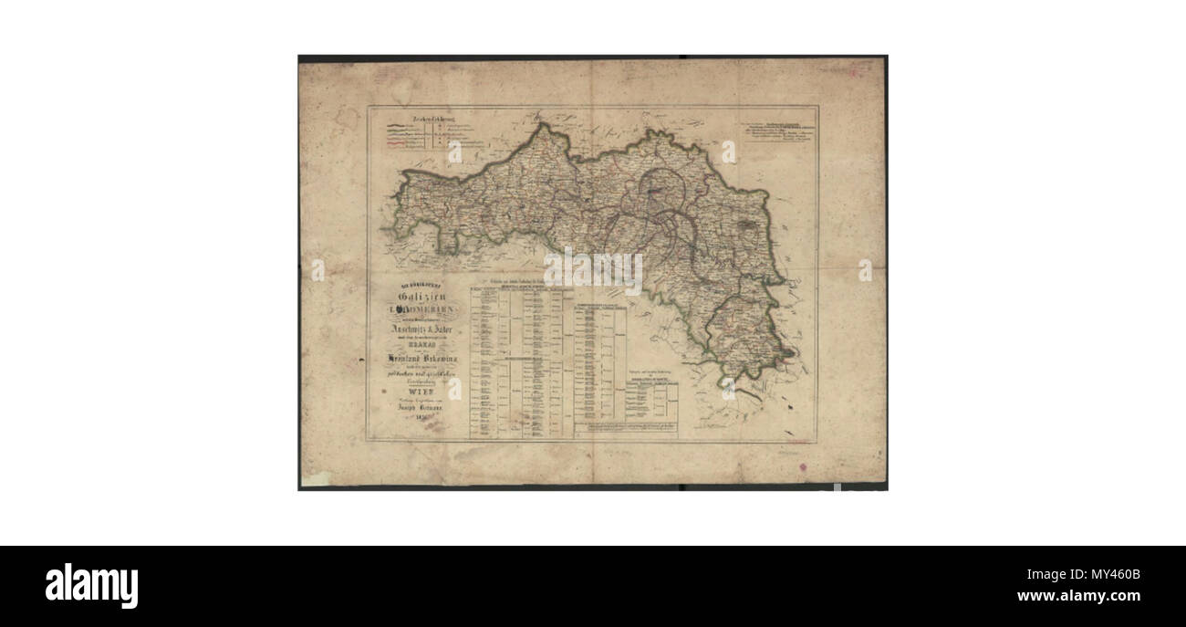 589 Королівство Галичини і Володимирії 1851 Foto Stock