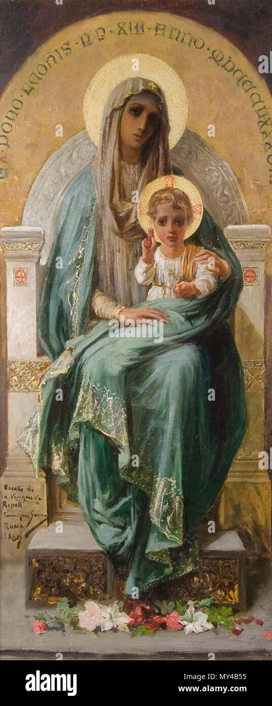 165 Enric Serra Auqué - Virgen de Ripoll (boceto) - BMVB10 Foto Stock