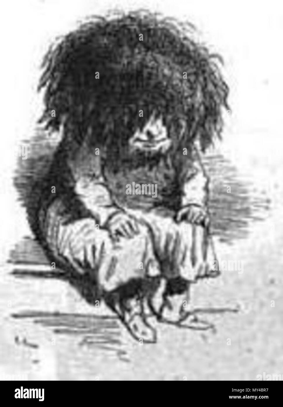 . Français : Caricatura de Pierre Leroux en 1848-49 par Cham. 1850. Cham (Amédée de Noé) 422 Pierre Leroux par Cham Foto Stock