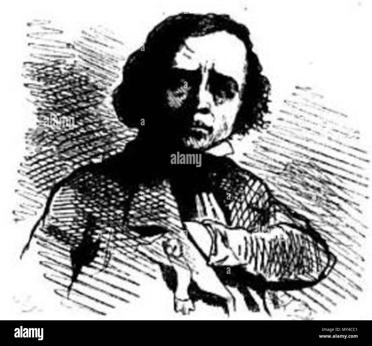 . Français : Caricatura de Vivien, par Cham. 1850. Cham (Amédée de Noé) 553 Vivien par Cham Foto Stock