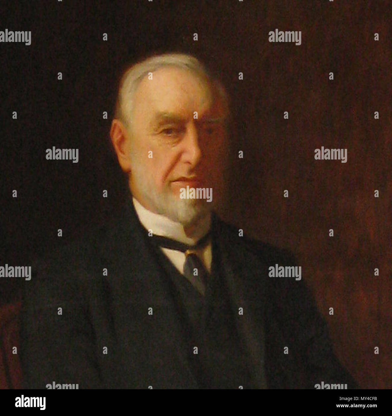 . Inglese: Sir Frederick Thorpe Mappin. Ritratto in Mappin Hall del sir Frederick Mappin Edificio, Università di Sheffield. circa 1905. artista sconosciuto . Il 26 agosto 2009. Ingegnere Chimico 173 F C Mappin 2730 Foto Stock