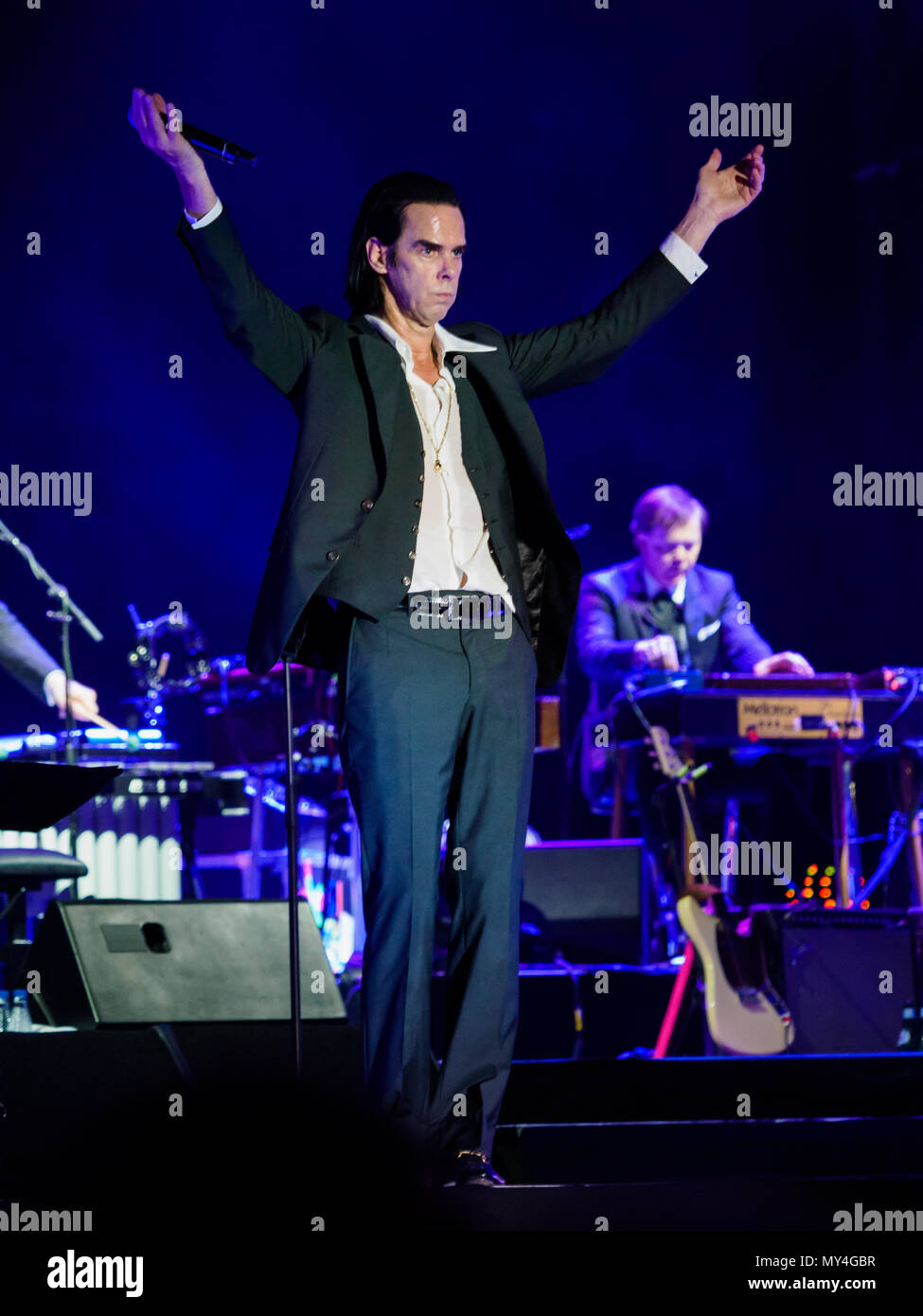 Nick Cave e le cattive prestazioni di semi a Primavera Sound 2018, Parc del  Forum di Barcellona Foto stock - Alamy