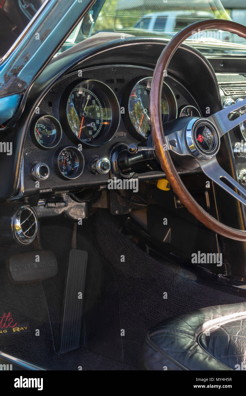 Chevrolet Corvette auto da rally, Kennewick, Washington, Stati Uniti d'America Foto Stock