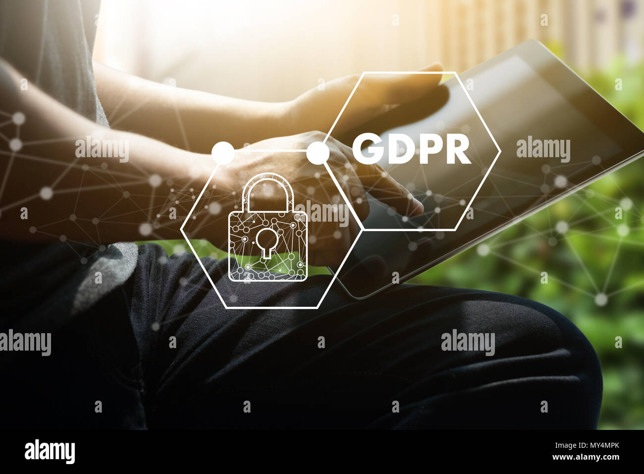 Il PILR. Protezione dei dati il regolamento esso tecnologo per la protezione dei dati del sistema di protezione dello schermo Foto Stock