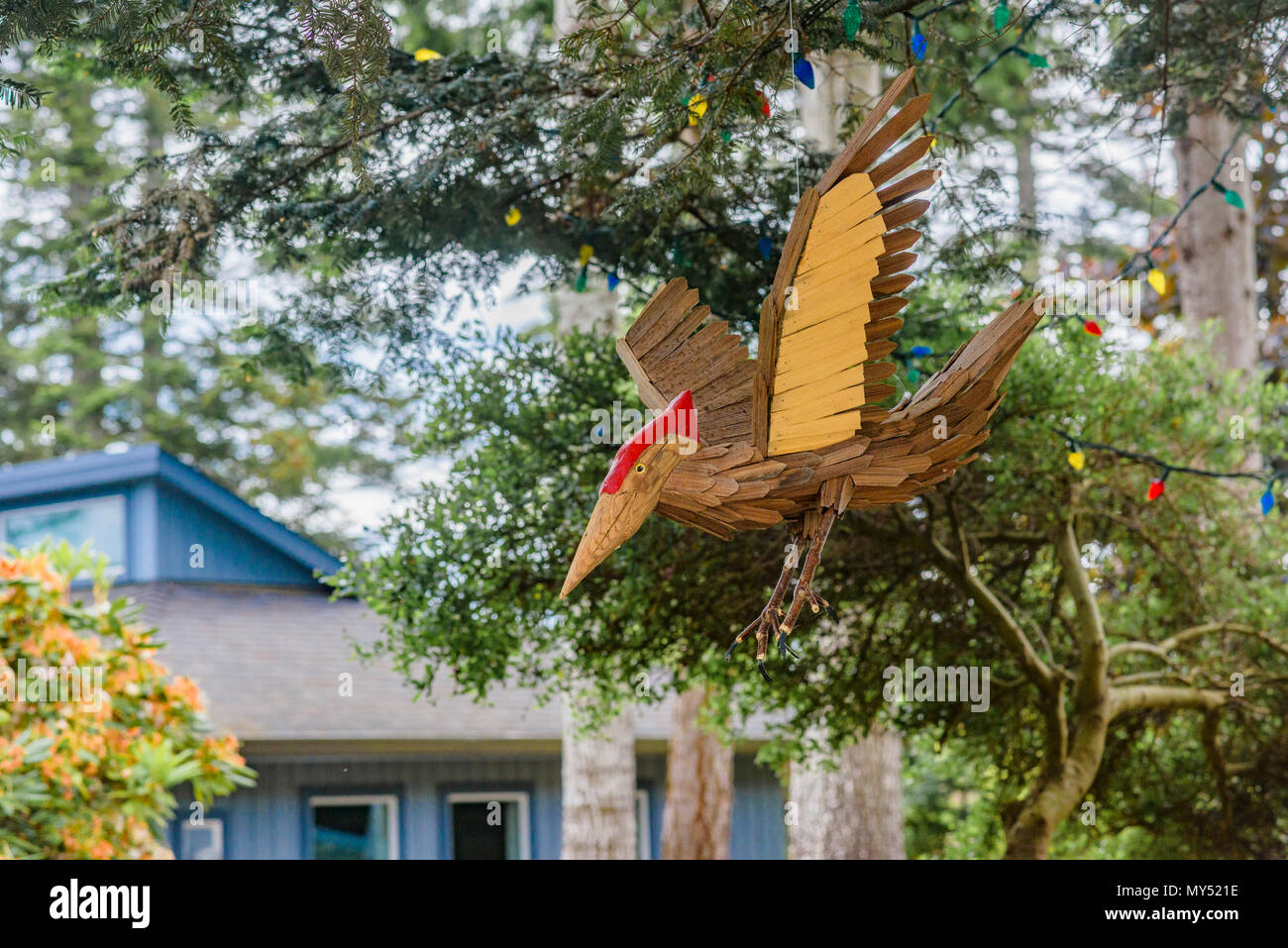 Arte popolare picchio pileated Foto Stock