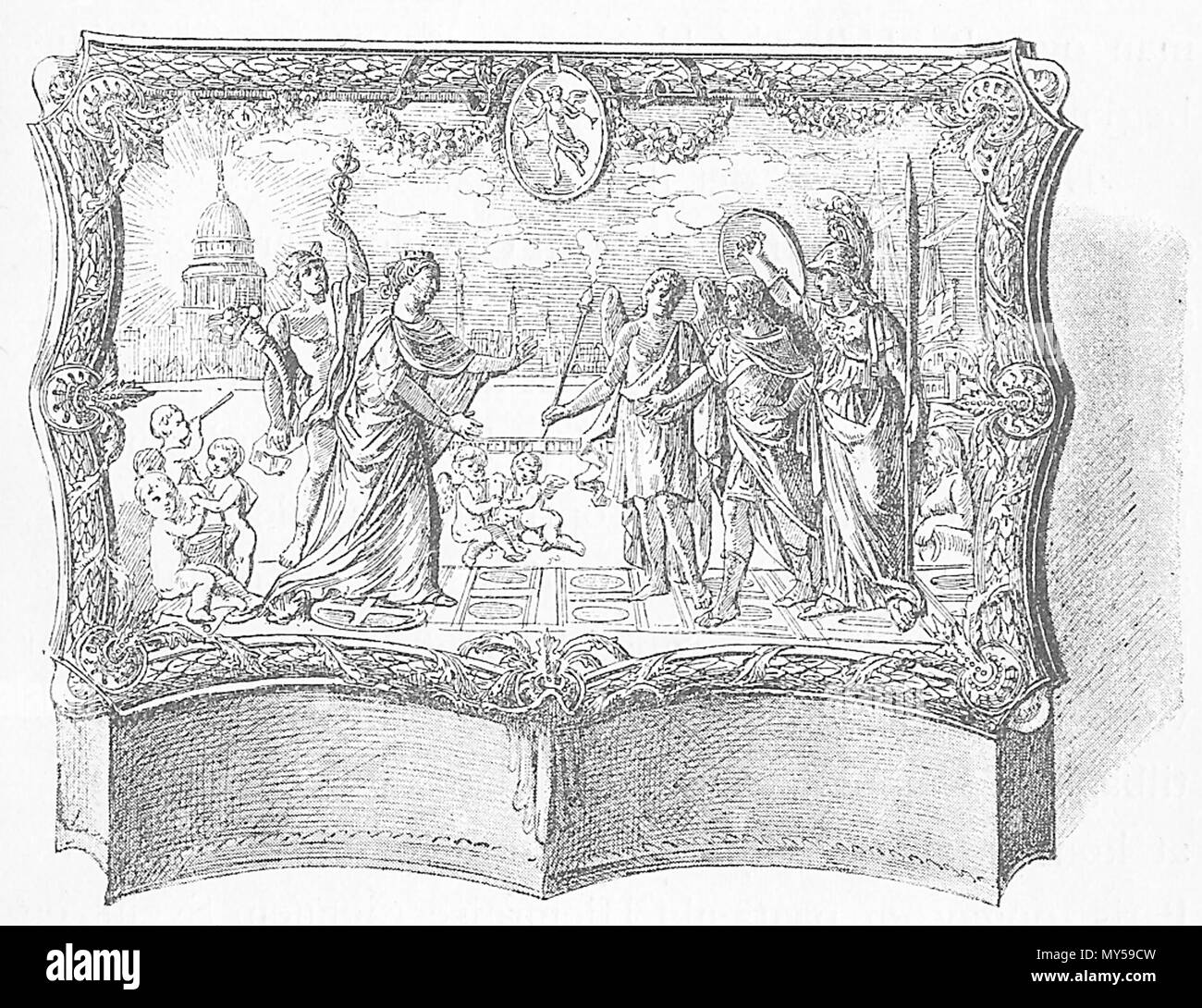 577 AEske til christian 7s aeresborgerbevis fra Londra Foto Stock