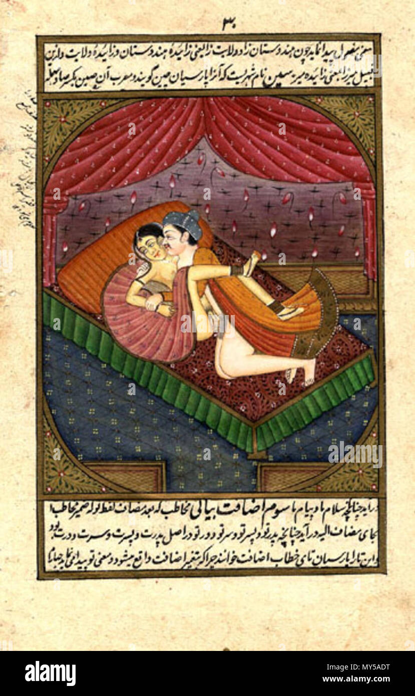 . Kama Sutra illustrazione . Xix secolo?. Sconosciuto 290 KamaSutra32 Foto Stock