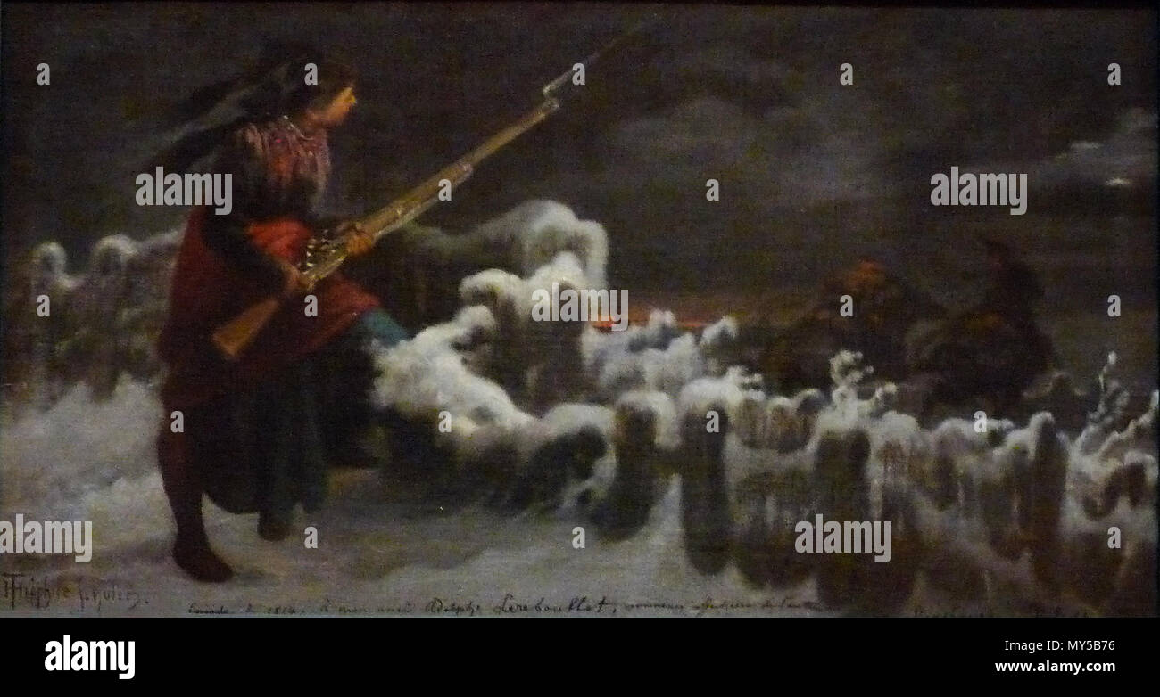 529 Théophile Schuler-Episode de la guerre de 1814 Foto Stock