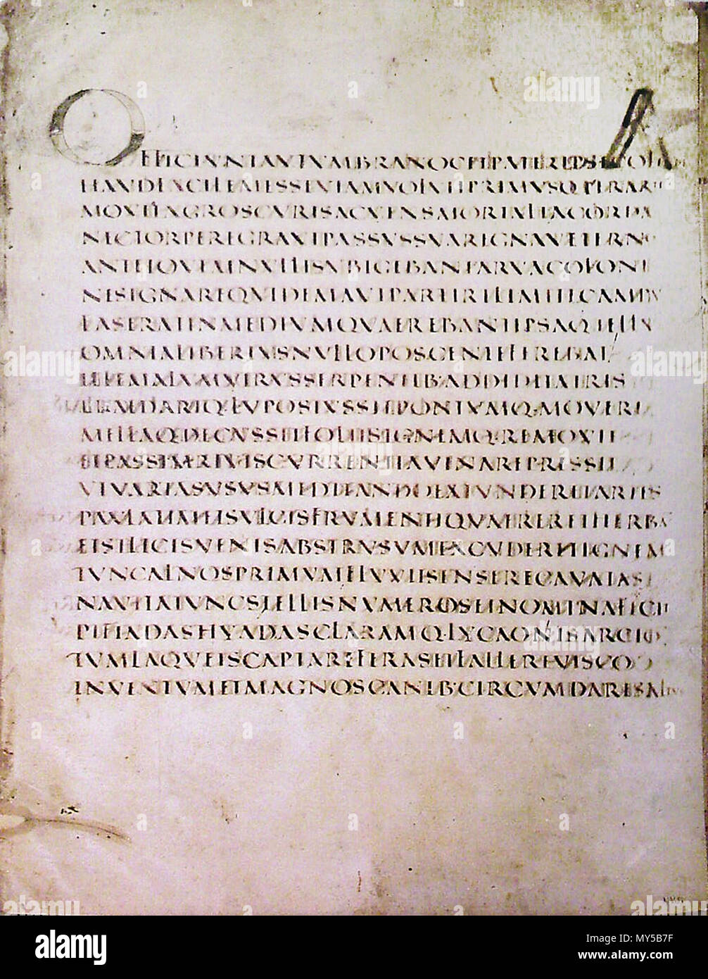 . Inglese: Vergilius Augusteus, Georgica 121ss. tarda antichità. tardo antico copista 548 Vergilius Augusteus, Georgica 121 Foto Stock