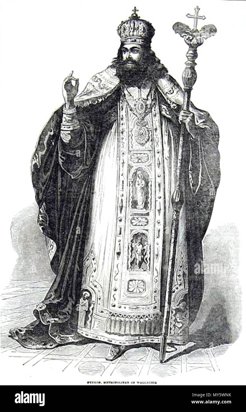 . Nyphon, Metropolita di Valacchia . 1854. Illustrated London News 393 Nyphon, Metropolita di Valacchia Foto Stock