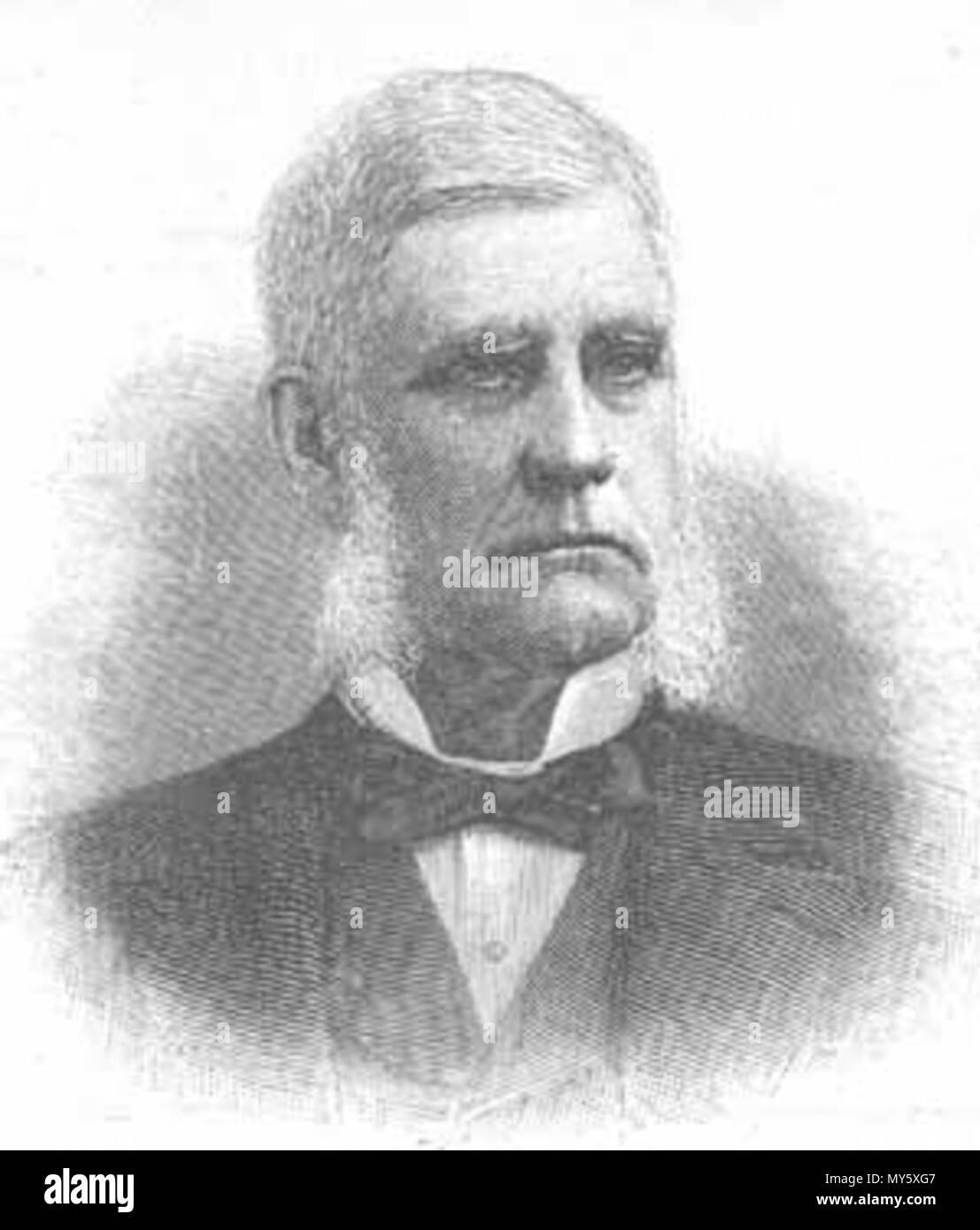 . Inglese: Sidney Dillon (1812-1892), Presidente della Union Pacific Railroad. 1869. Harper's Weekly 140 SidneyDillon Foto Stock