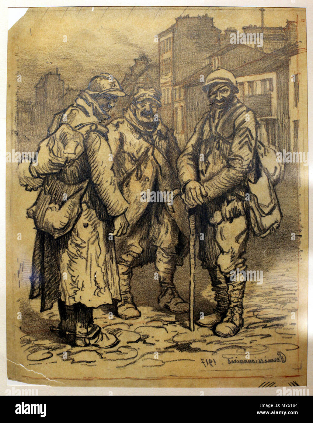 . Inglese: soldati della Prima Guerra Mondiale da Julien Le Blant . Rama 315 Le Blant IMG 5282 Foto Stock