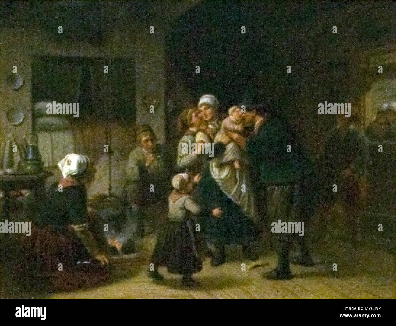 . Magyar: Hazatérés un heringhalászatból Nederlands: Terugkomst van de haringvangst . 1860 452 di ritorno dalla pesca Foto Stock