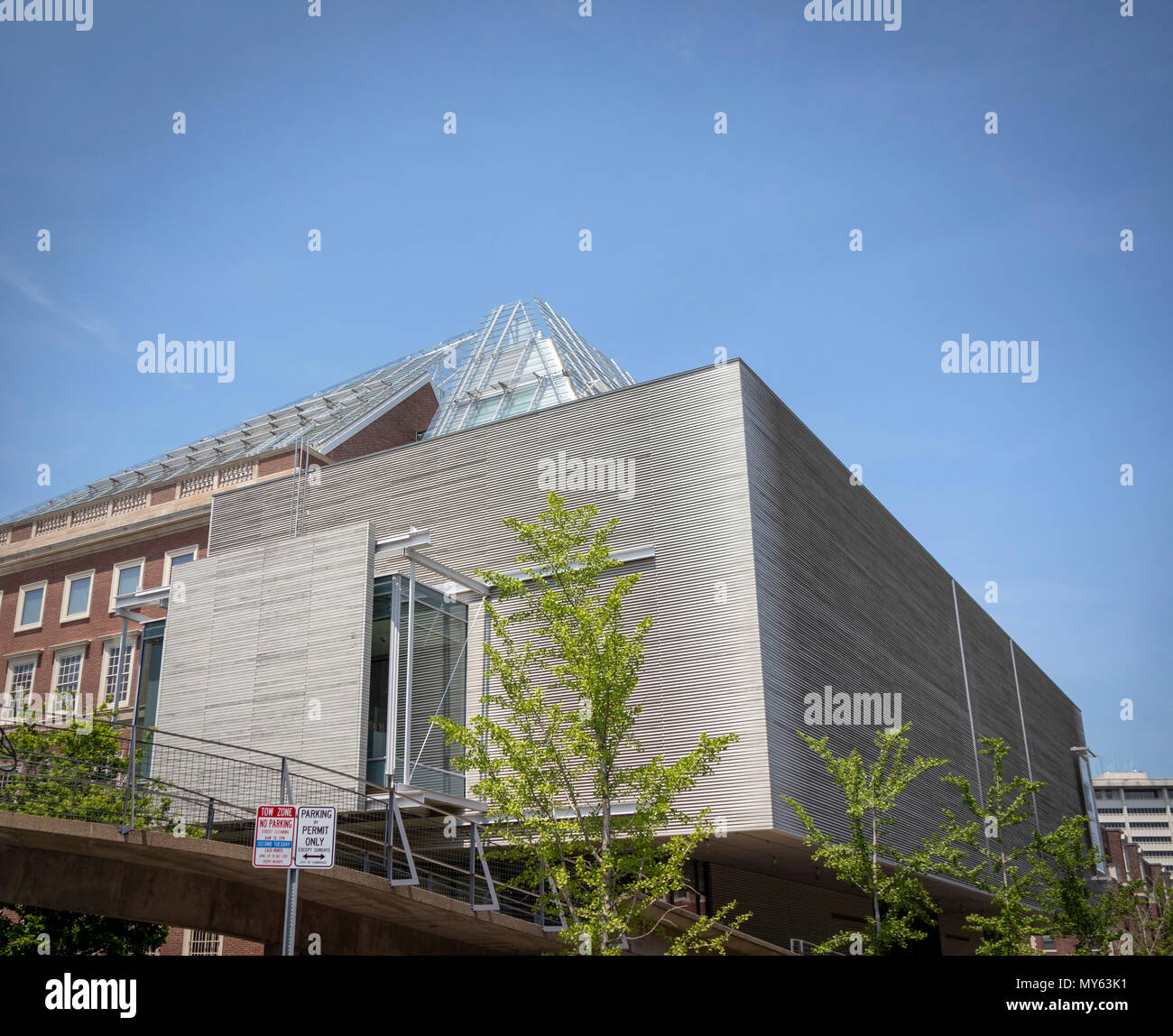 Harvard Arte Musei estensione da Renzo Piano, 2014, Cambridge, Massachusetts, STATI UNITI D'AMERICA Foto Stock