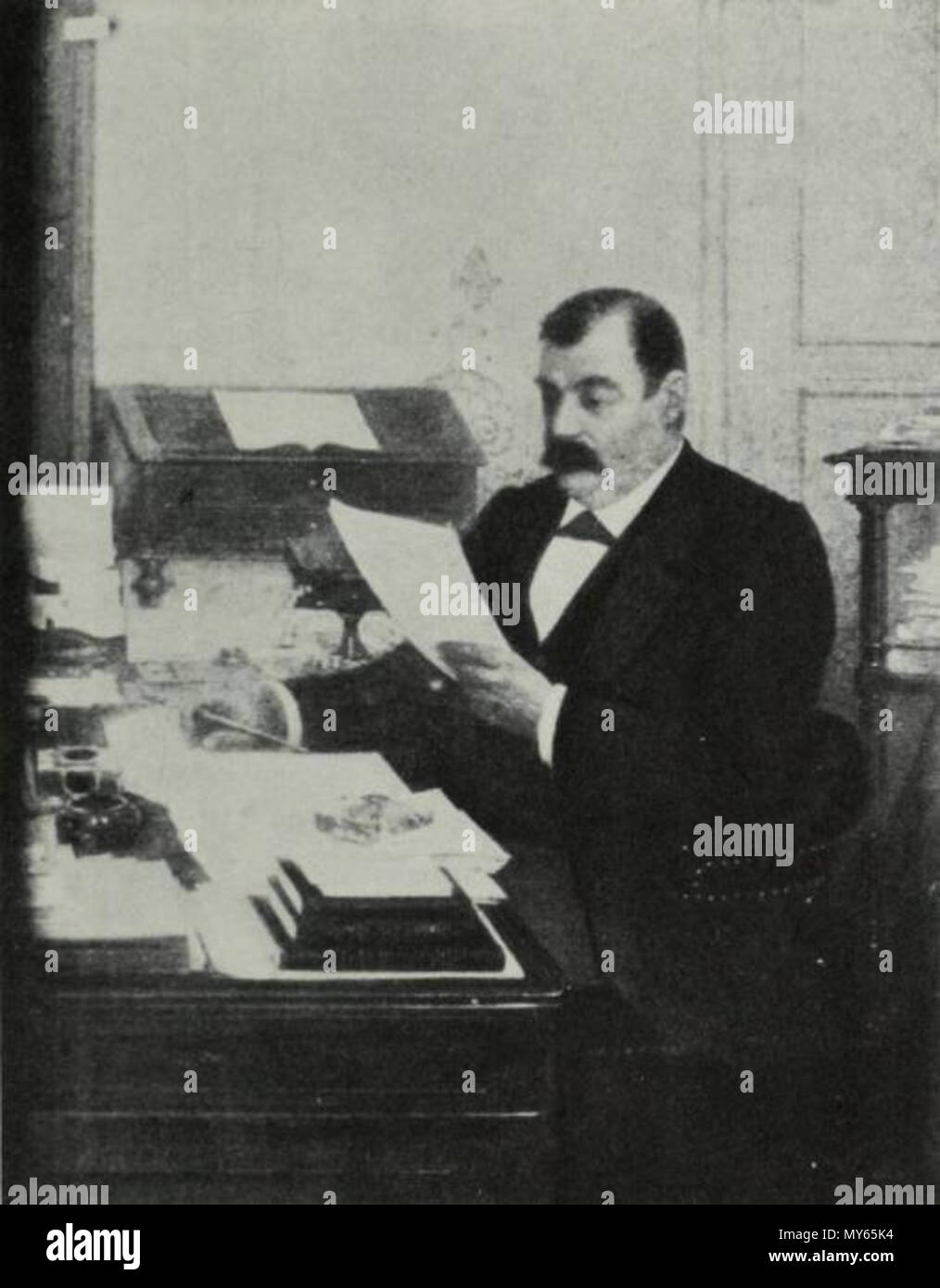 . Portrait du sénateur Lourties, ancien ministre . 1895. G. Biessy 331 Lourties, Victor Foto Stock