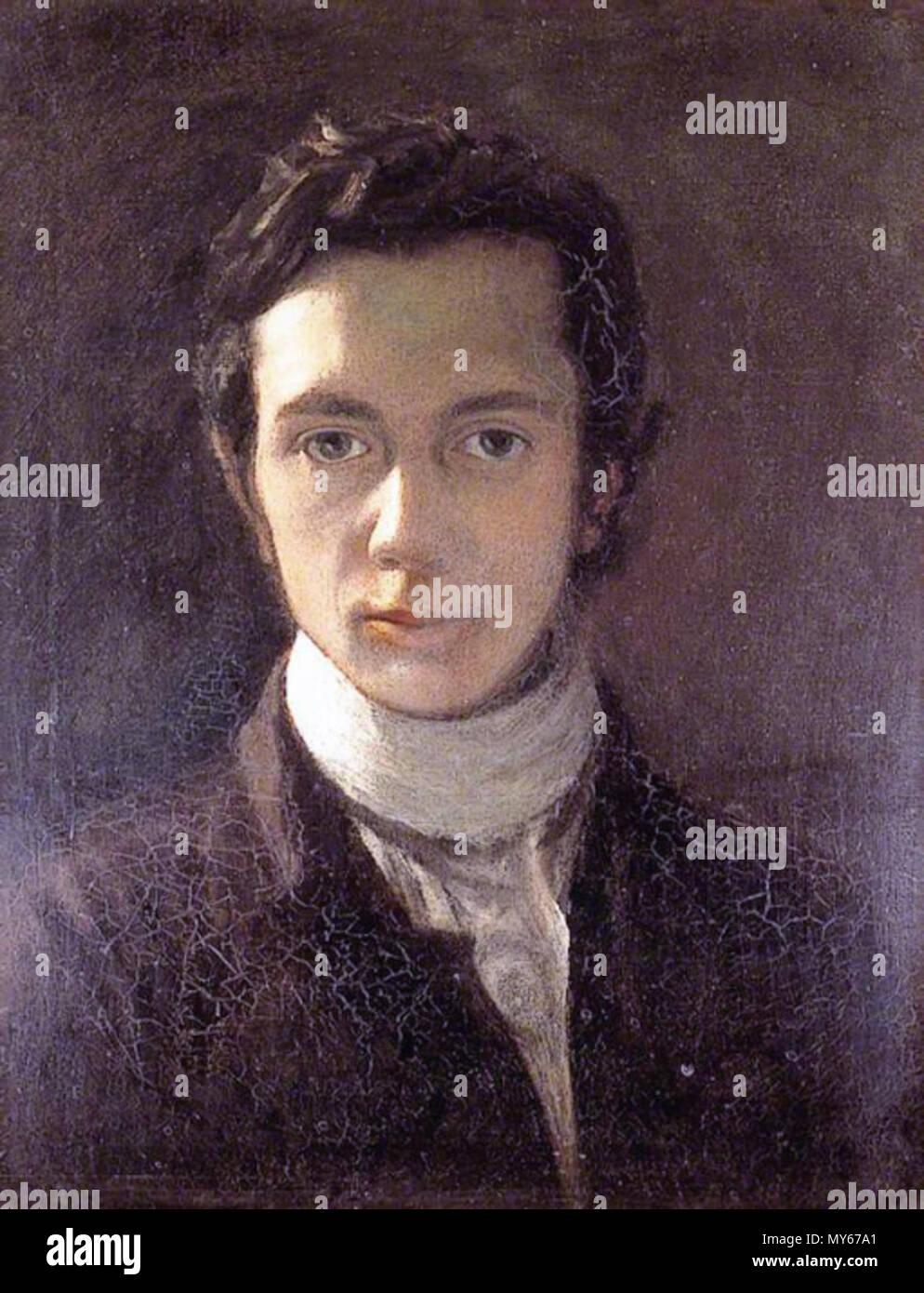 . Inglese: Self-portrait da William Hazlitt . circa 1802. Si tratta di un autoritratto di William Hazlitt 564 William Hazlitt Autoritratto (1802) Foto Stock