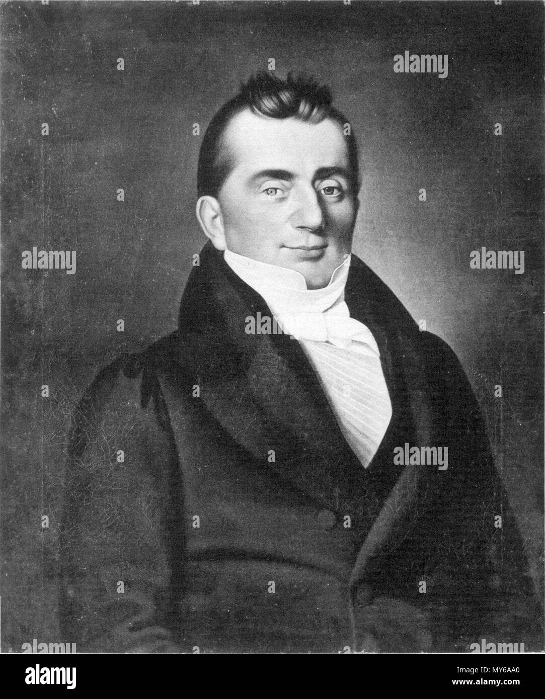 . Deutsch: Ferdinando Hartmann (* 7. Novembre 1790; † 23. Oktober 1842), Gründer der Kammgarnspinnerei zu Pfaffendorf bei Leipzig . prima di 1840. Sconosciuto 178 Ferdinando Hartmann (Unternehmer) Foto Stock