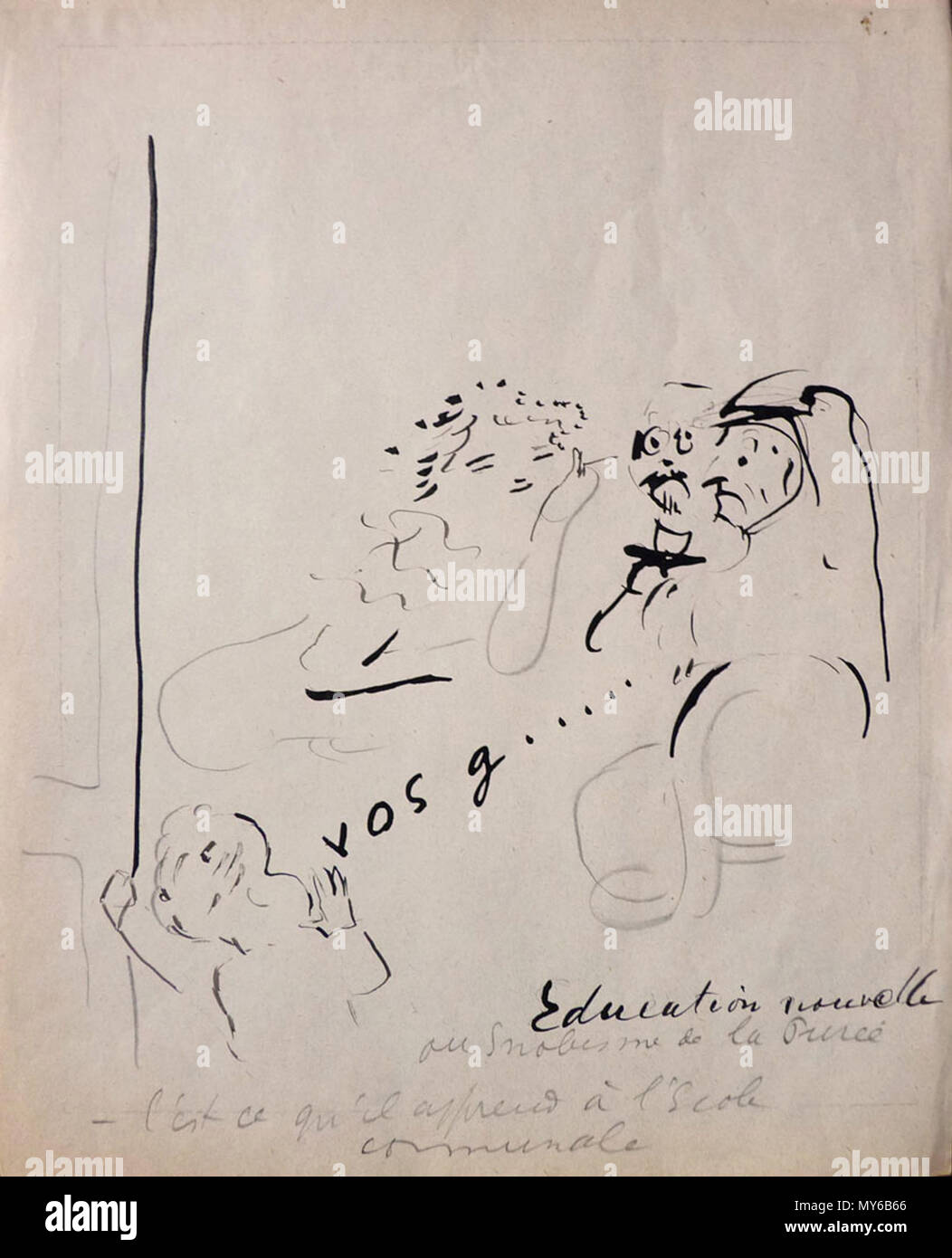 . Français : Chas-Laborde - Vos g... (Dessin) . Il 22 ottobre 2011. Scansione 2D di lavoro PD 107 Chas-Laborde - Vos g... (Dessin) Foto Stock