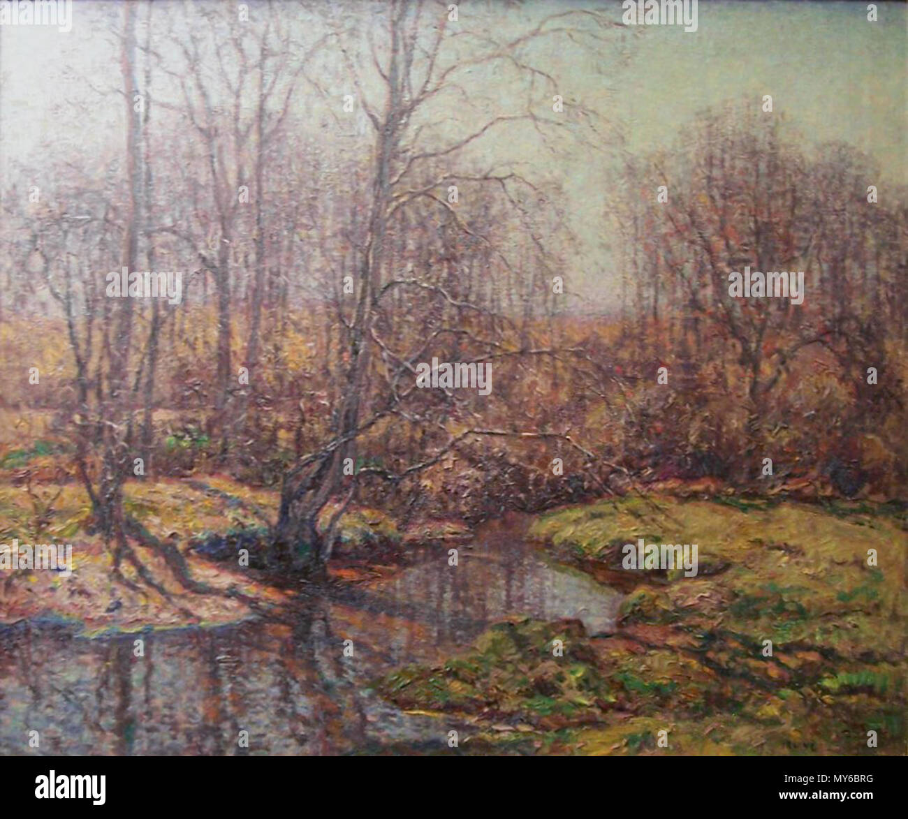 . Caduta, otto miglia di fiume . (Vicino al Old Lyme, Connecticut) . Nessuna data 565 Wilson Henry Irvine rientrano otto miglia di fiume Connecticut Foto Stock