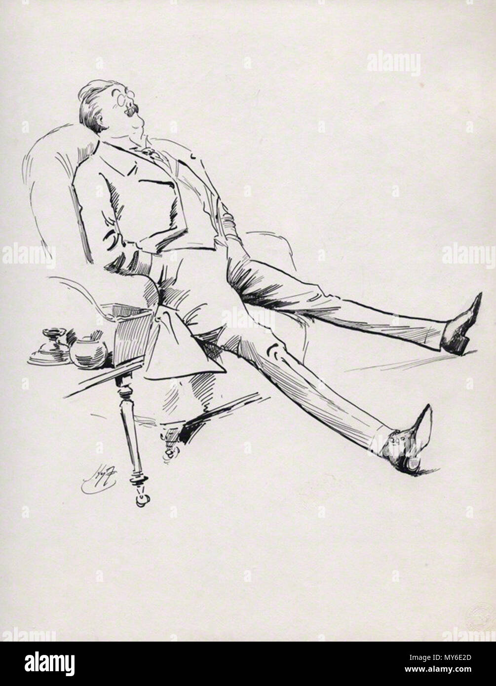 NPG D88; Gerald Duckworth 208 Gerald Duckworth da Harry Furniss Foto Stock