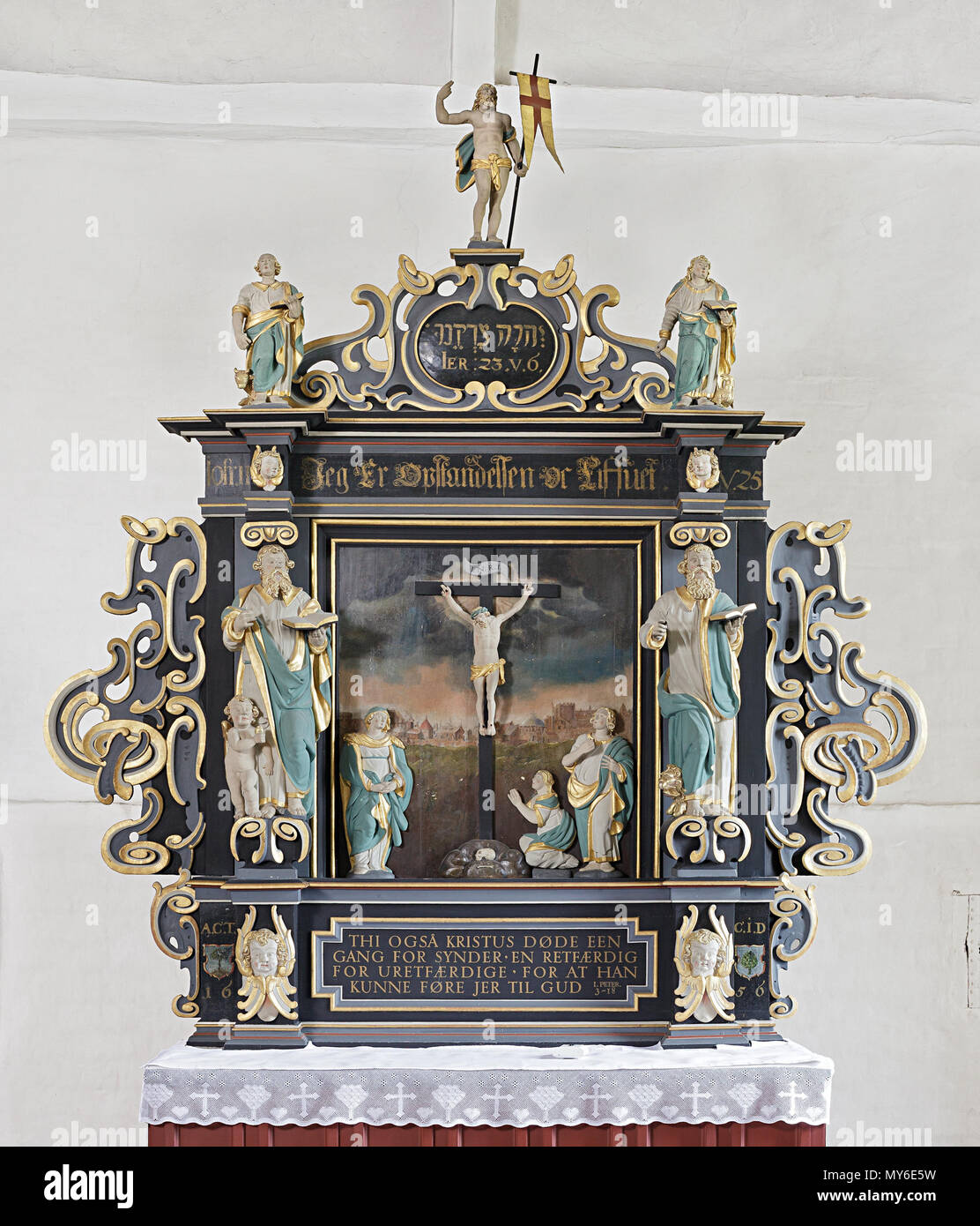 . Dansk: Altertavle Paarup Kirke . 9 maggio 2012, 13:11:22. Nationalmuseet 35 Altertavle Paarup Kirke Foto Stock