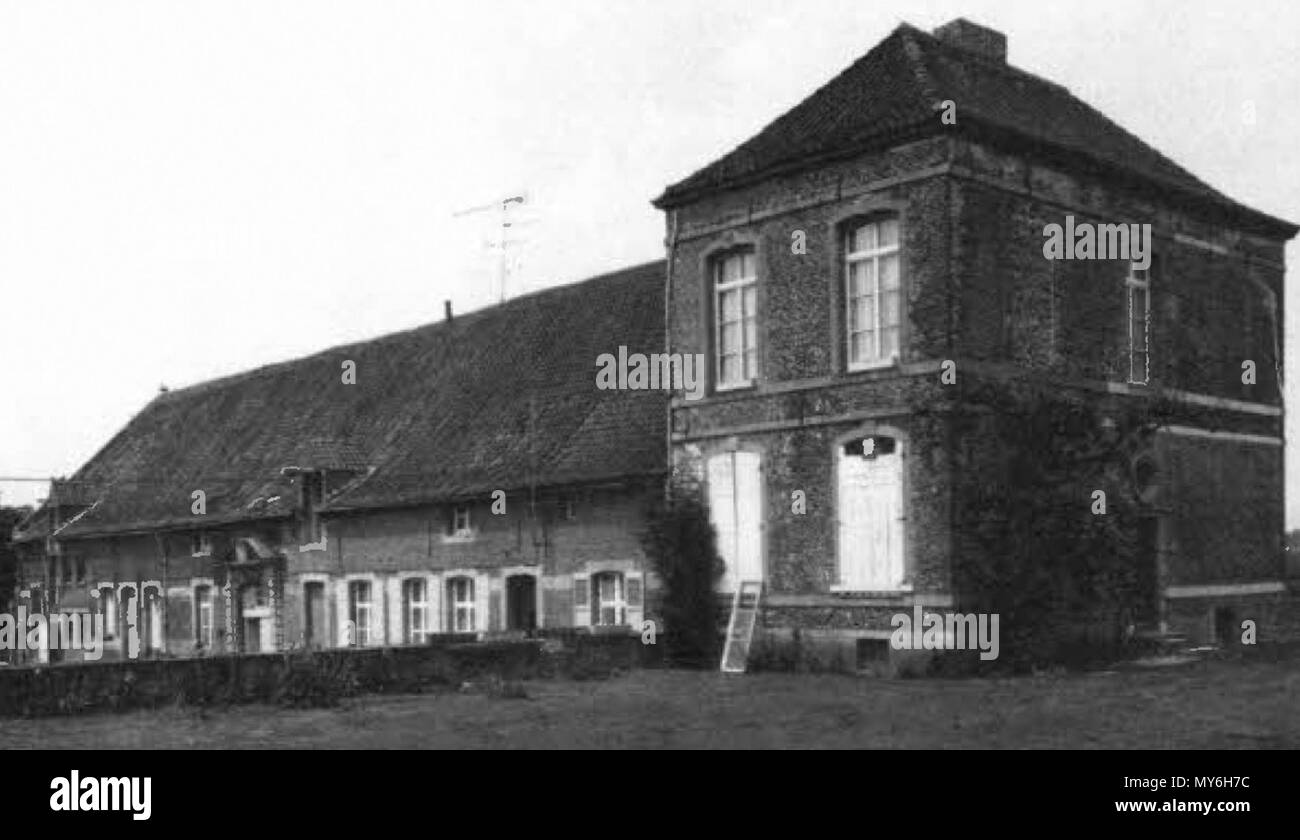 . Français : Abbaye de ghislenghien en 1917 . 28 aprile 2014, 17:27:34. Inconnu : foto de 1917 20 Abbaye de ghislenghien en 1917 Foto Stock