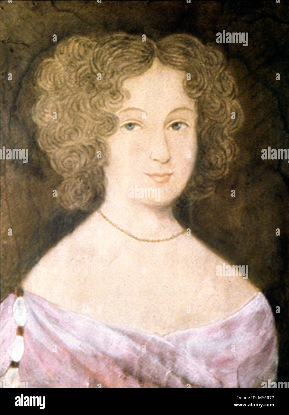 . Inglese: Ritratto di Frances Culpeper Stephens Berkeley Ludwell, moglie di tre governatori coloniale . 6 febbraio 2013, 11:50:13. sconosciuto, risalente al c. 1660 128 Culpeper Frances MESDA Foto Stock