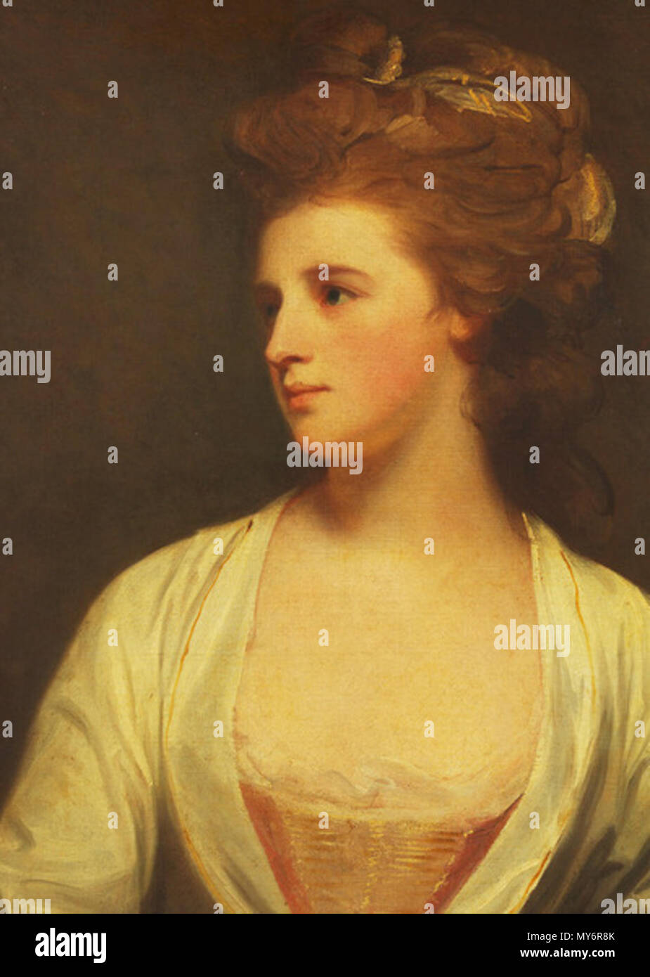 . Inglese: Ritratto di una giovane donna ritiene essere Emily Pott, George Romney . 14 febbraio 2013, 13:13:29. George Romney 572 giovane donna ritiene essere Emily Pott Foto Stock