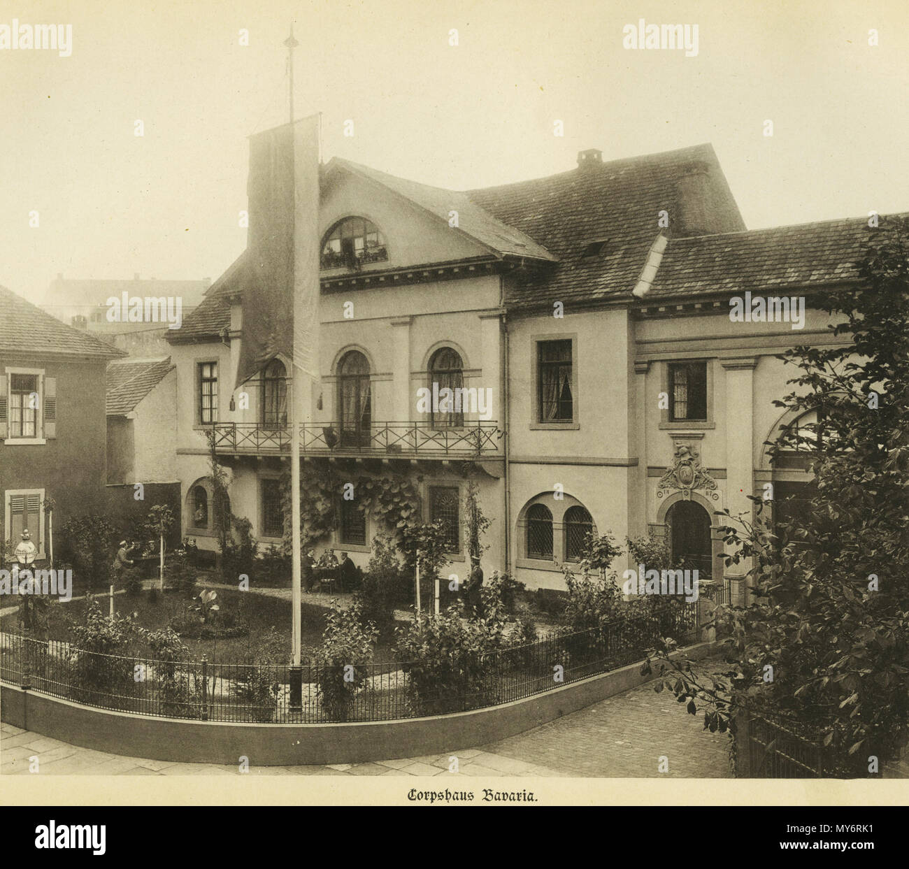 . Deutsch: Corpshaus der Bavaria zu Karlsruhe 1887 . 26 febbraio 2013, 17:28:24. Corps Baviera zu Karlsruhe 124 Corpshaus der Bavaria zu Karlsruhe Foto Stock
