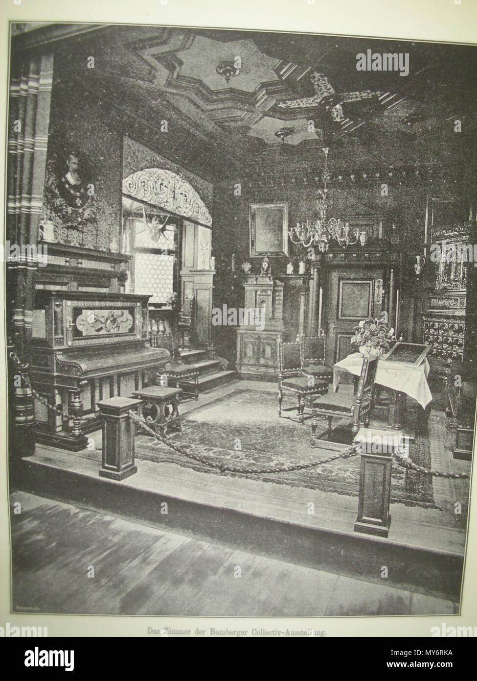 . Deutsch: Bamberger Das Zimmer 1888 von L. Romeis . 27 febbraio 2013, 16:27:36. Salvisberg 67 BBG. Zimmer Foto Stock