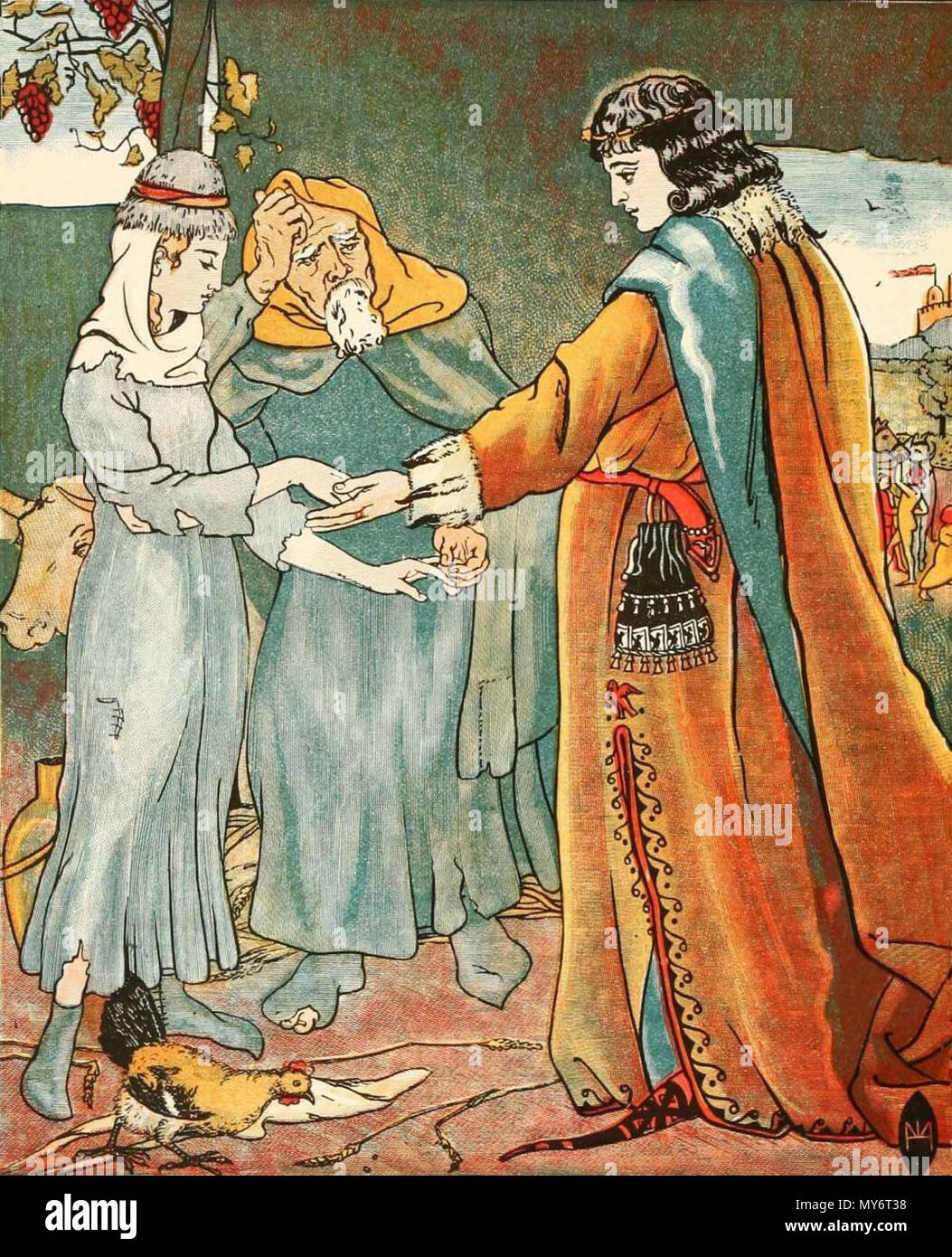 . Inglese: Illustrazione da Maria Eliza Haweis' Chaucer per bambini (1882). Il 15 aprile 2013, 21:26:34. Maria Eliza Haweis 232 Haweis - Griselda il matrimonio Foto Stock