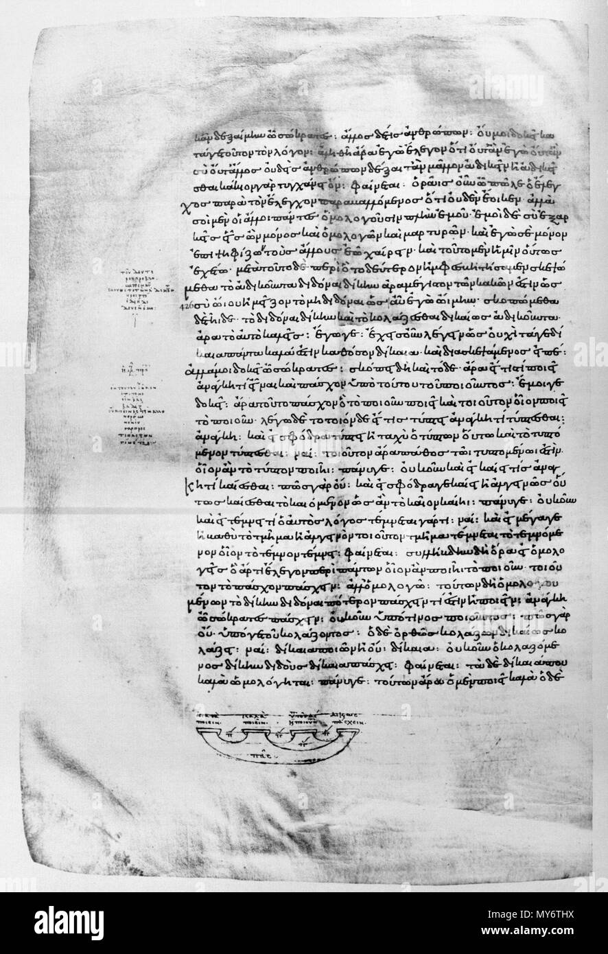 . Inglese: Pagina del Codex Oxoniensis Clarkianus 39 (Clarke Plato). Finestra di dialogo Gorgias. Deutsch: Seite des Codex Oxoniensis Clarkianus 39 (Clarke Plato). Finestra di dialogo Gorgias. 895 annuncio. Plato (-427--347) nomi alternativi Platon; Bolatu; Platonas; Platone; Aplaton; Aristocles Descrizione filosofo greco e epigrammatist Data di nascita e morte 427 BC 347 BC Luogo di nascita e morte Atene Classica Atene classica autorità controllo : Q859 VIAF: 108159964 ISNI: 0000 0001 2096 469X ULAN: 500248317 LCCN: N79139459 NLA: 35425332 WorldCat 216 Gorgias i marginalia 08. Clarke Plato Foto Stock