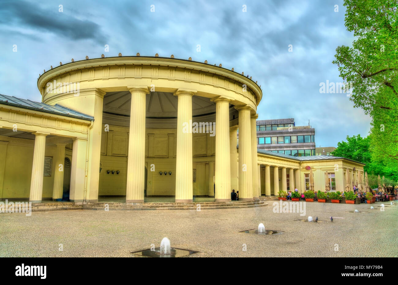 Elisenbrunnen, un classico edificio ad Aquisgrana in Germania Foto Stock