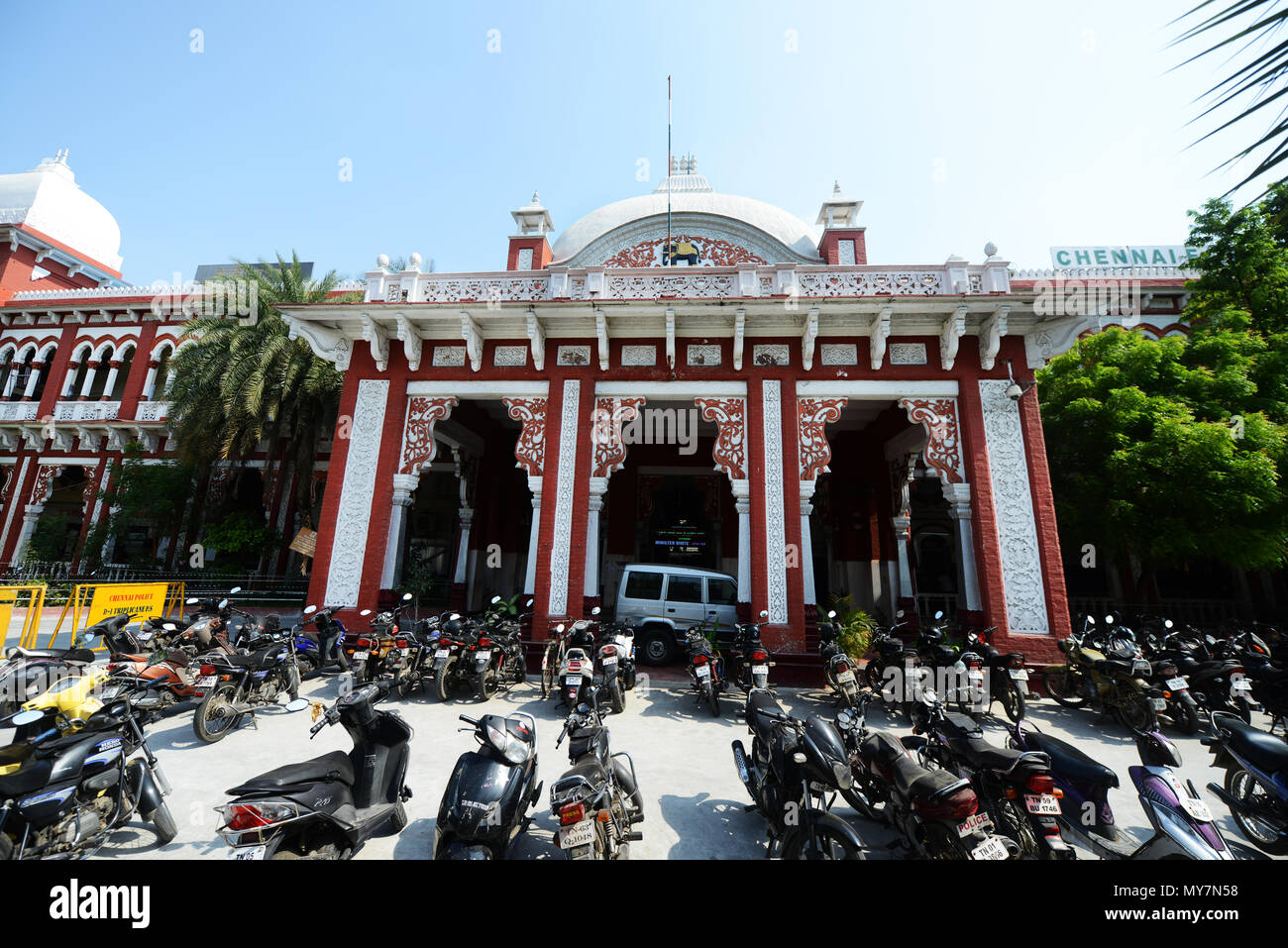 Chennai Egmore della stazione ferroviaria. Foto Stock