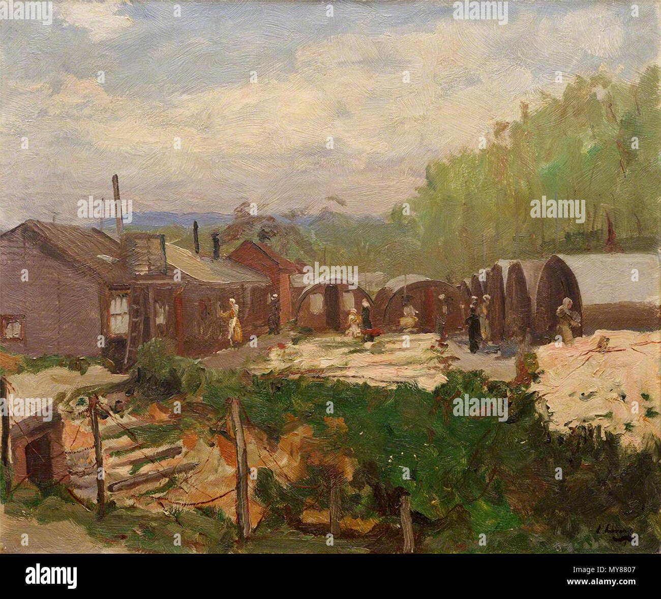 . Джон Лавери (англ. John Lavery) (1856-1941) - ирландский художник, портретной мастер и пейзажной живописи. ================== Sir John Lavery RA (20 marzo 1856 - 10 gennaio 1941) era un pittore irlandese più noto per i suoi ritratti e raffigurazioni di guerra. www.youtube.com/watch?v=yRaCb7czsQI . 2 marzo 2016, 06:46. Leonid Ll 390 No.3 GS, aiuto volontario distacco Camp, Rouen (38575925321) Foto Stock