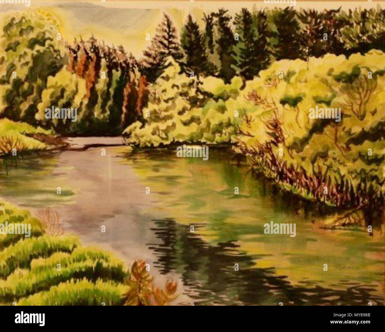 . Inglese: luglio riflessioni . 1972. ; 2016-08-27 13:46:09 287 Luglio riflessioni Foto Stock