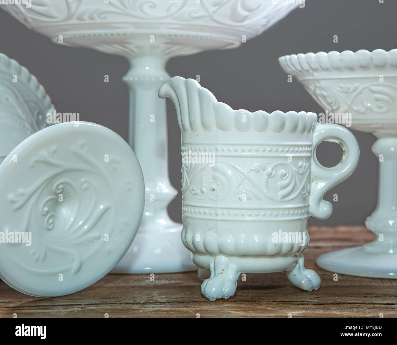 Vintage in vetro di depressione Foto Stock