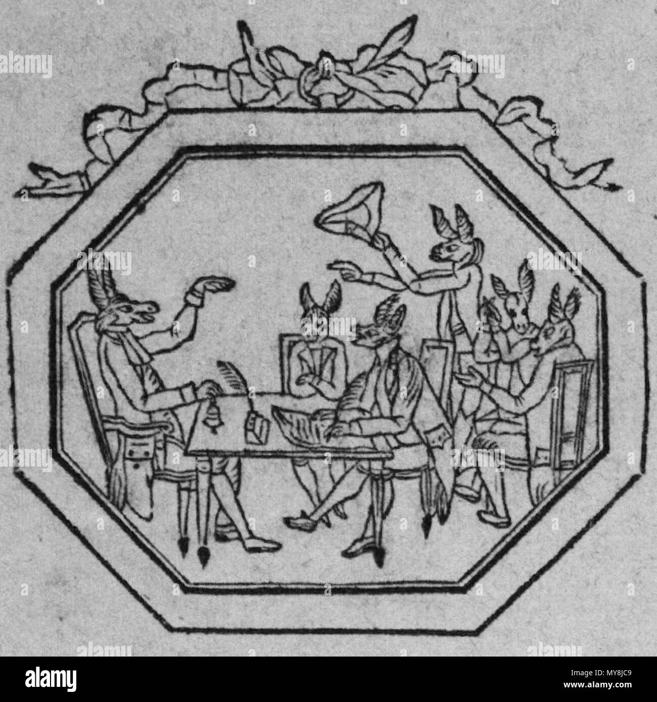 577 " Le triomphe des ânes " (3) Foto Stock