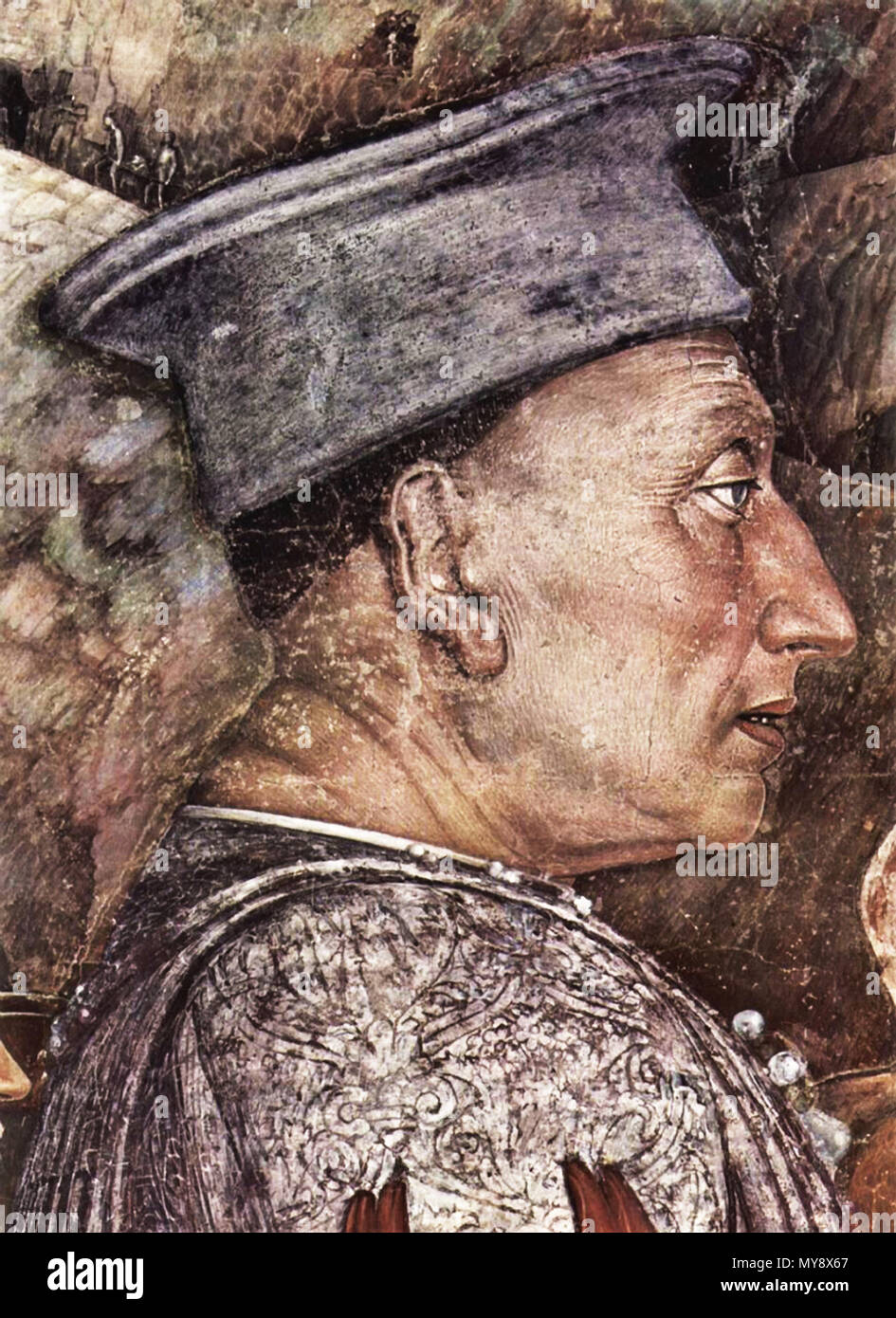. Андре́а Манте́нья (итал. Andrea Mantegna, ок. 1431, Изола-ди-Картуро, ныне в области Венеция - 13 сентября 1506, Мантуя) - итальянский художник, представитель падуанской школы живописи. В отличие от большинства других классиков итальянского Ренессанса, писал в жёсткой и резкой манере. ===================== Andrea Mantegna (Italiano: [anˈdrɛːa manˈteɲɲa]; c. 1431 - 13 settembre 1506) era un pittore italiano. www.youtube.com/watch?v=5TjZbh cnR0 . 26 novembre 2017, 04:20. Leonid Ll 39 Andrea Mantegna 043 (24774765898) Foto Stock
