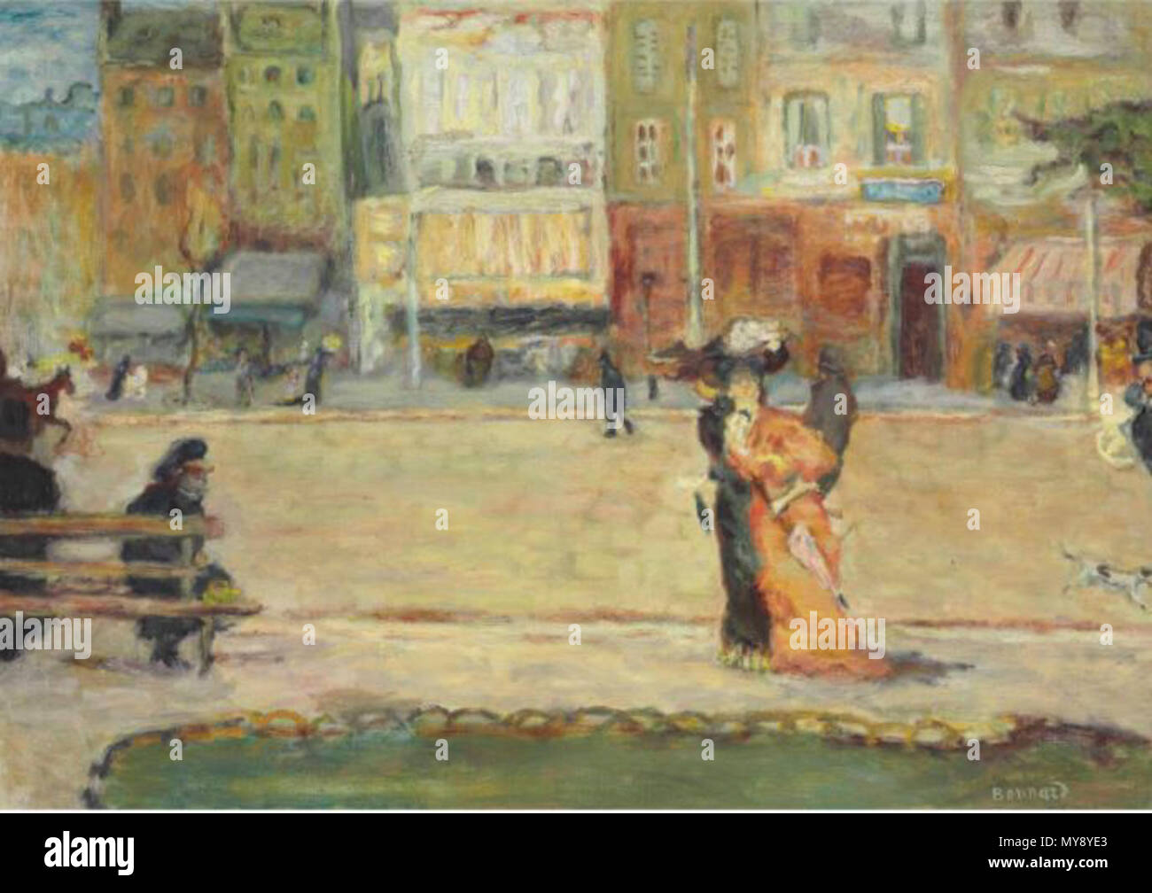 84 Boulevard de Clichy ou Scène de rue à Paris Foto Stock