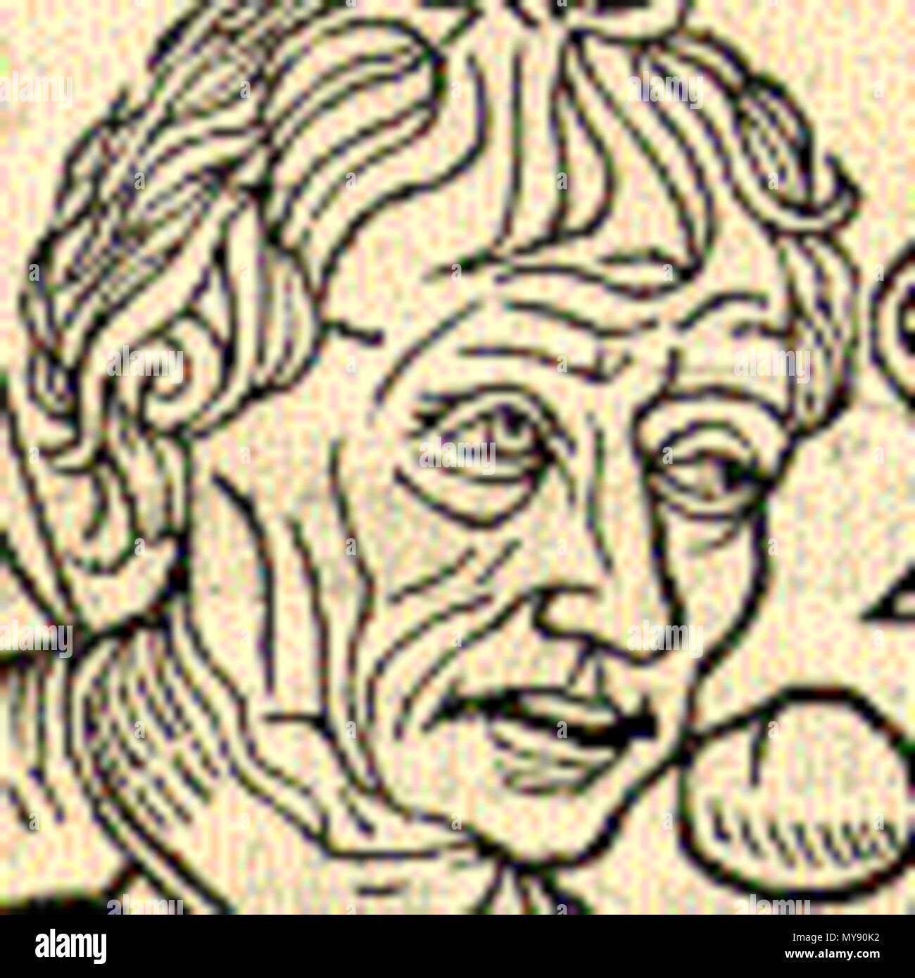 . Alciato il libro di emblemi del Memorial Web Edition in latino e inglese Andrea Alciato's Emblematum liber o libro di emblemi ha avuto enorme influenza e popolarità nel XVI e XVII secolo. Si tratta di una collezione di 212 emblema latina poesie, ciascuno costituito da un motto (un proverbio o altri brevi enigmatica espressione), una foto e un testo epigrammatic. Alciato il libro è stato pubblicato per la prima volta nel 1531, e fu ampliata in varie edizioni durante la vita dell'autore. Esso ha iniziato una mania per l emblema della poesia che durò per diversi secoli. Usiamo il testo latino e immagini da un importante edizione 1 Foto Stock