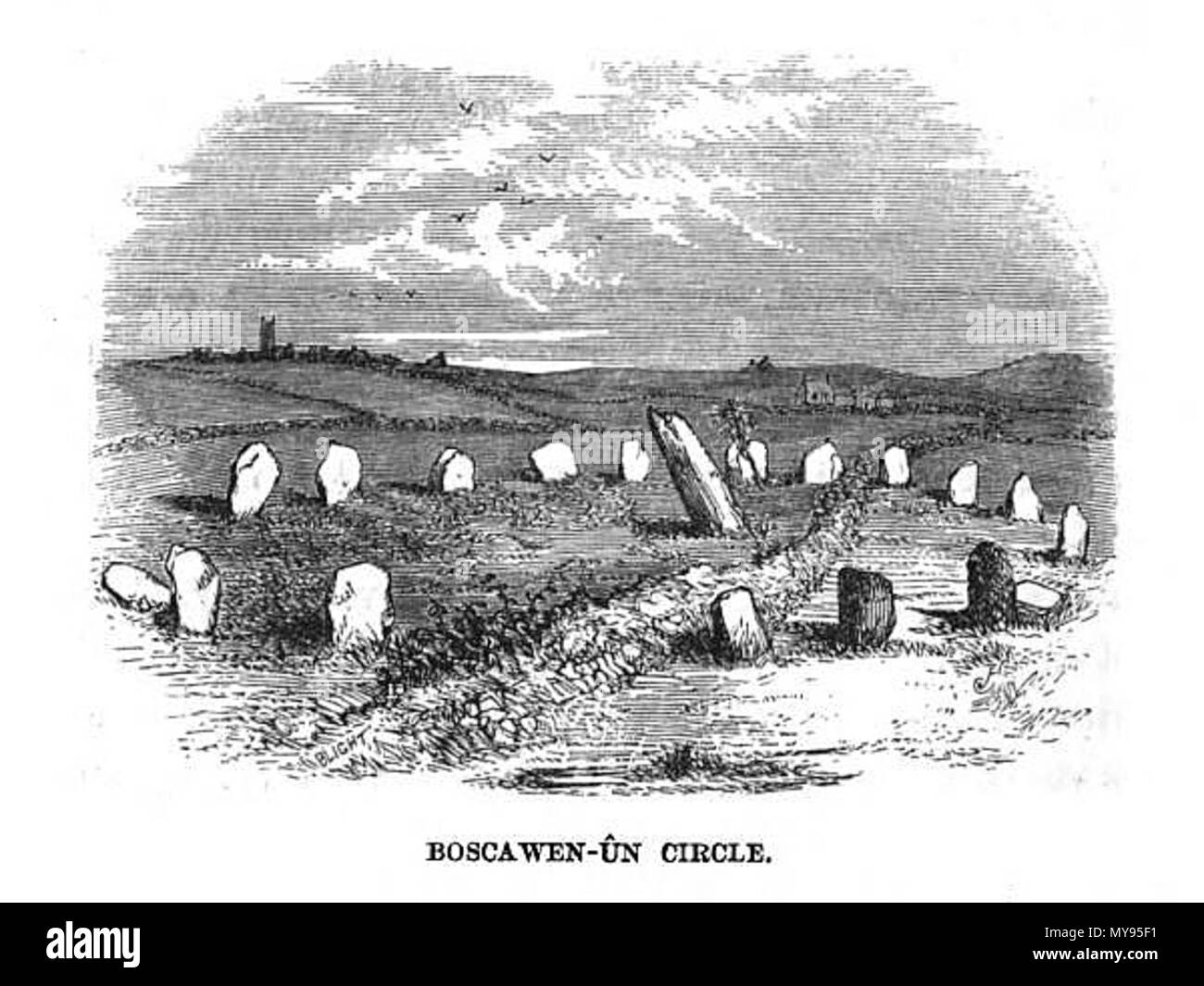 . Una settimana al Land's End - Boscawen-Un . 1861. Giovanni Tommaso batterico (1835-1911) 19 una settimana al Land's End 07 Foto Stock