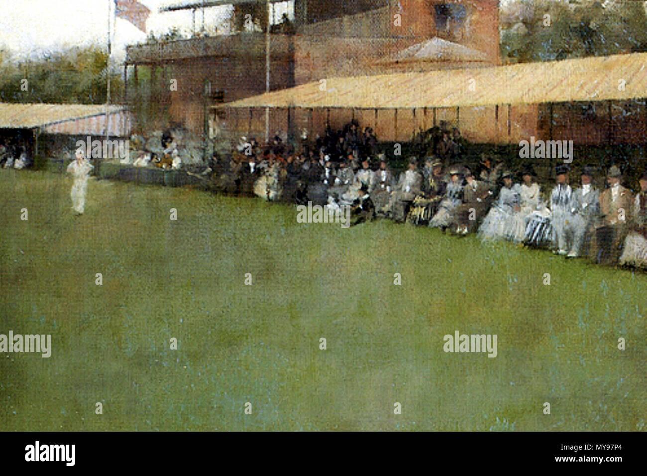 . Eton Vs Harrow al Lords . 1886. Albert Chevallier Tayler (1862-1925) Descrizione pittore inglese Data di nascita e morte 5 aprile 1862 20 dicembre 1925 Luogo di nascita e morte Essex London Authority control : Q595359 VIAF: 95778832 ULAN: RKD 500015934: 76619 28 Albert Chevallier Tayler - Eton Vs Harrow al Lords 1886 Foto Stock