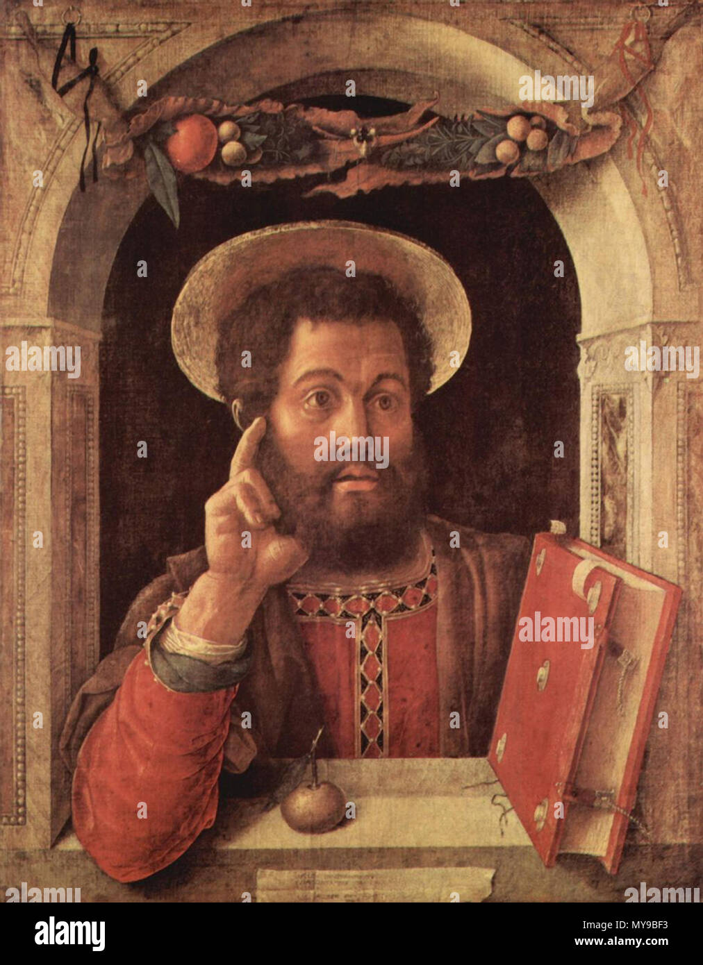 . Андре́а Манте́нья (итал. Andrea Mantegna, ок. 1431, Изола-ди-Картуро, ныне в области Венеция - 13 сентября 1506, Мантуя) - итальянский художник, представитель падуанской школы живописи. В отличие от большинства других классиков итальянского Ренессанса, писал в жёсткой и резкой манере. ===================== Andrea Mantegna (Italiano: [anˈdrɛːa manˈteɲɲa]; c. 1431 - 13 settembre 1506) era un pittore italiano. www.youtube.com/watch?v=5TjZbh cnR0 . Il 25 novembre 2017, 20:04. Leonid Ll 39 Andrea Mantegna 056 (37759789785) Foto Stock