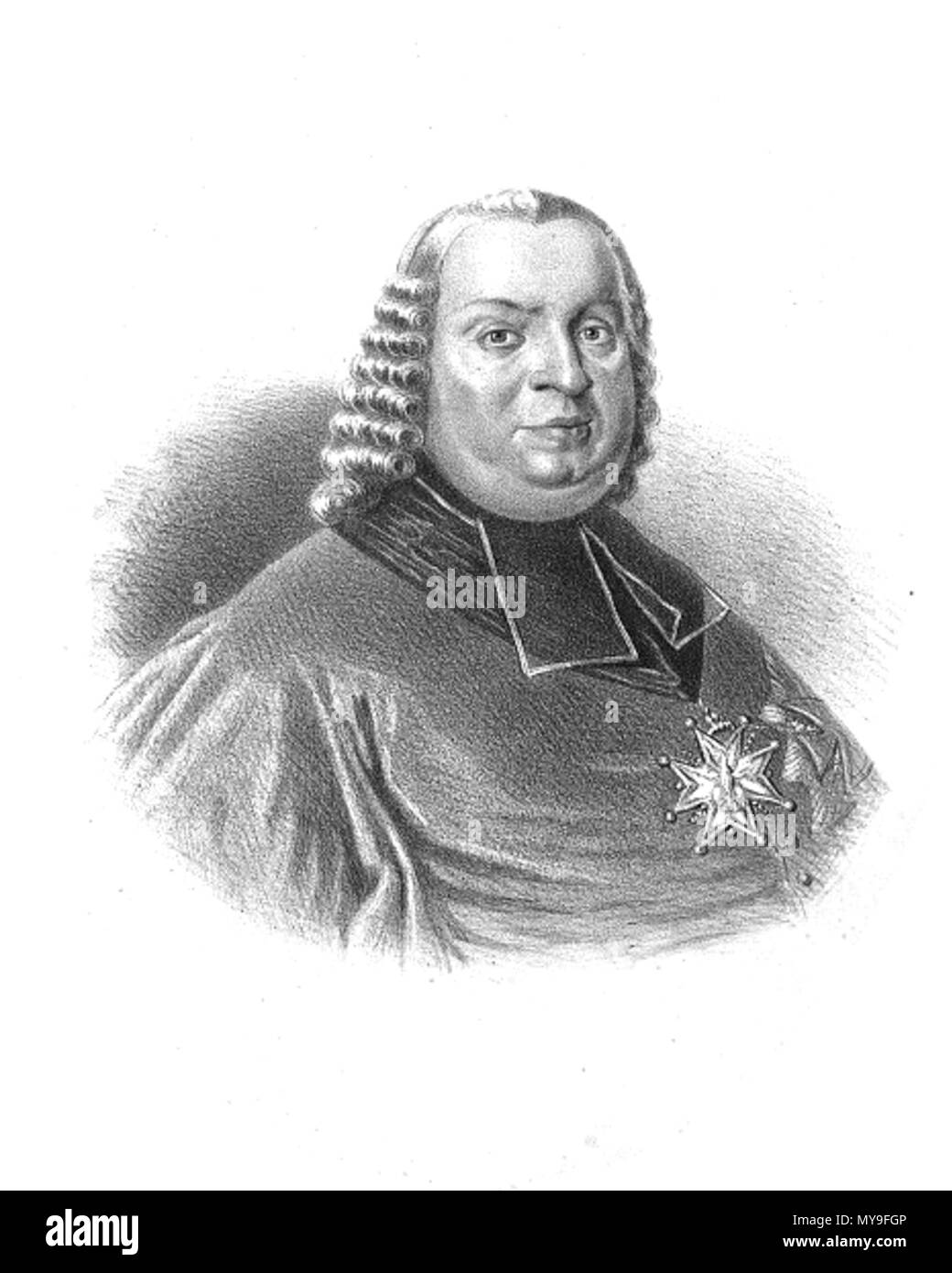 . Adam Ignacy Komorowski Primate di Polonia . 1864. anonimo piastra 22 Adam Ignacy Komorowski Primate di Polonia Foto Stock