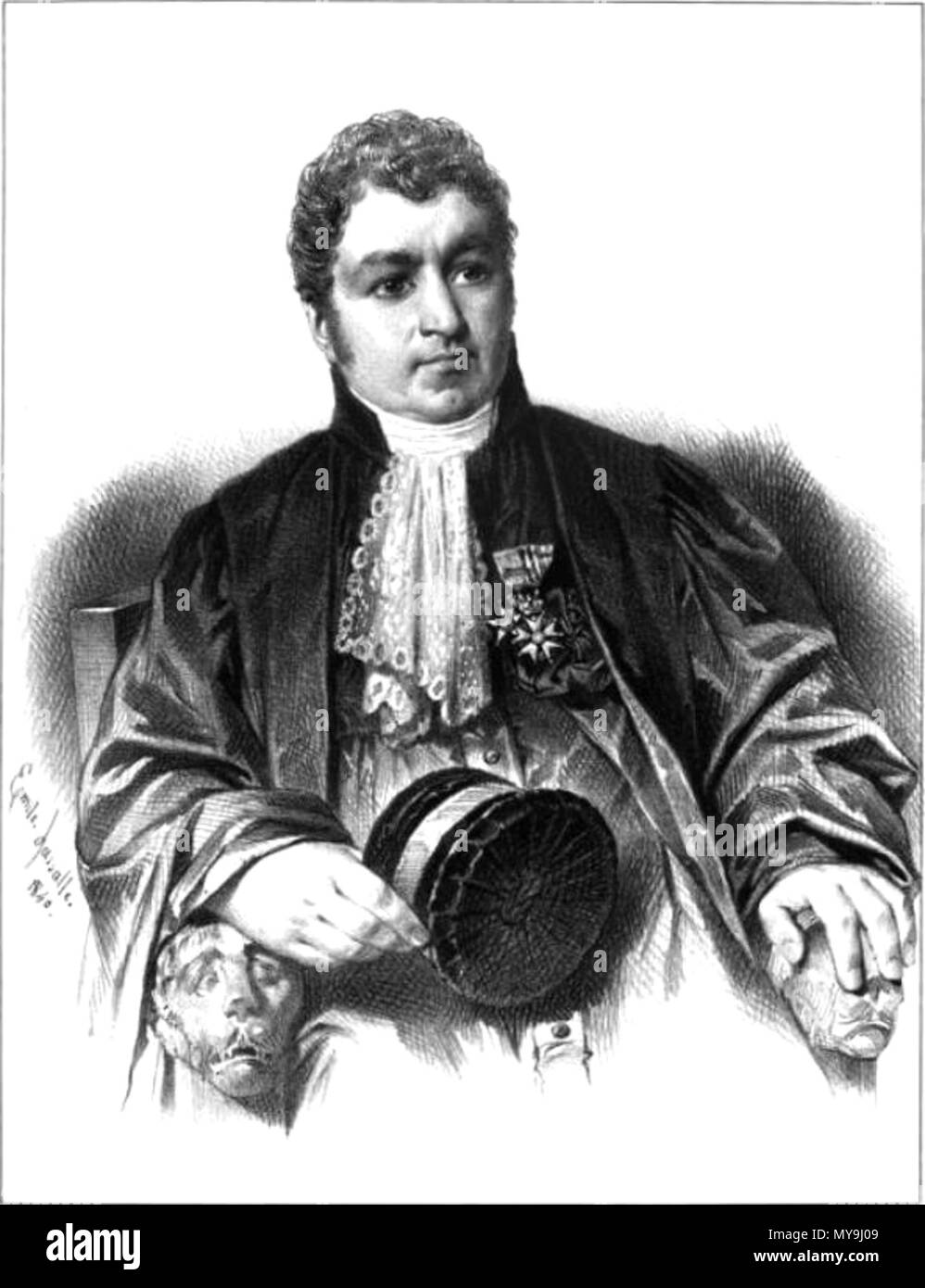 . Français : A. du Sommeard rotocalco par Lassalle. Alexandre du Sommerard (1779-1842), archeologo francese . 1840 32 AlexandreDuSommerard Foto Stock