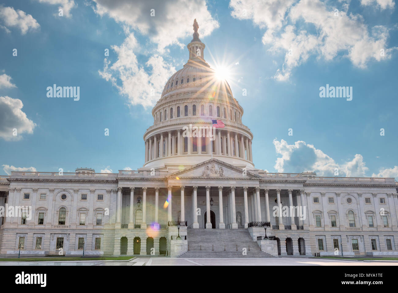Gli Stati Uniti Campidoglio di Washington DC, Stati Uniti d'America. Foto Stock
