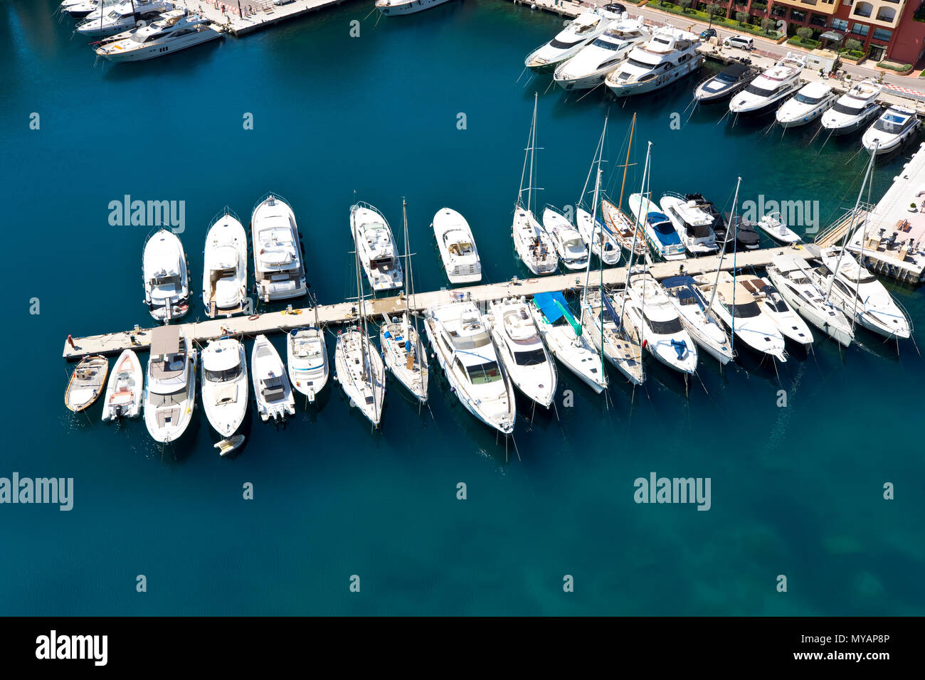 Port de Fontvieille, Monaco Foto Stock