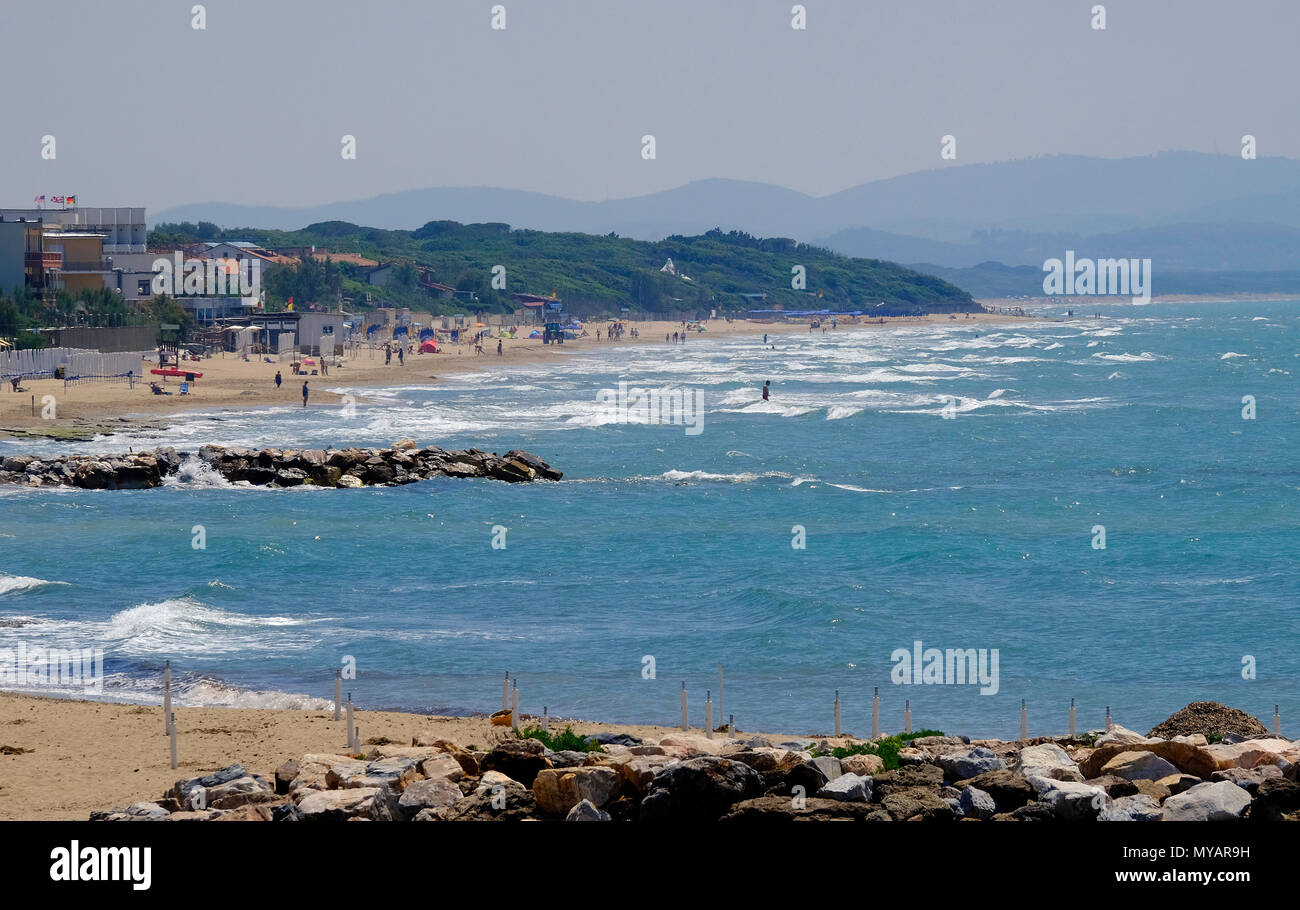 San Vincenzo,parte occidentale della Toscana, Italia Foto Stock