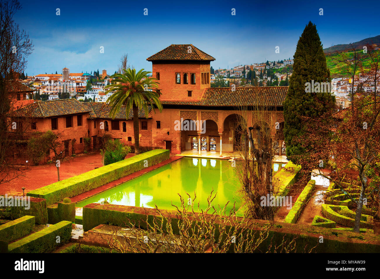Alhamdra, Granada, Andalusia, Spagna Foto Stock